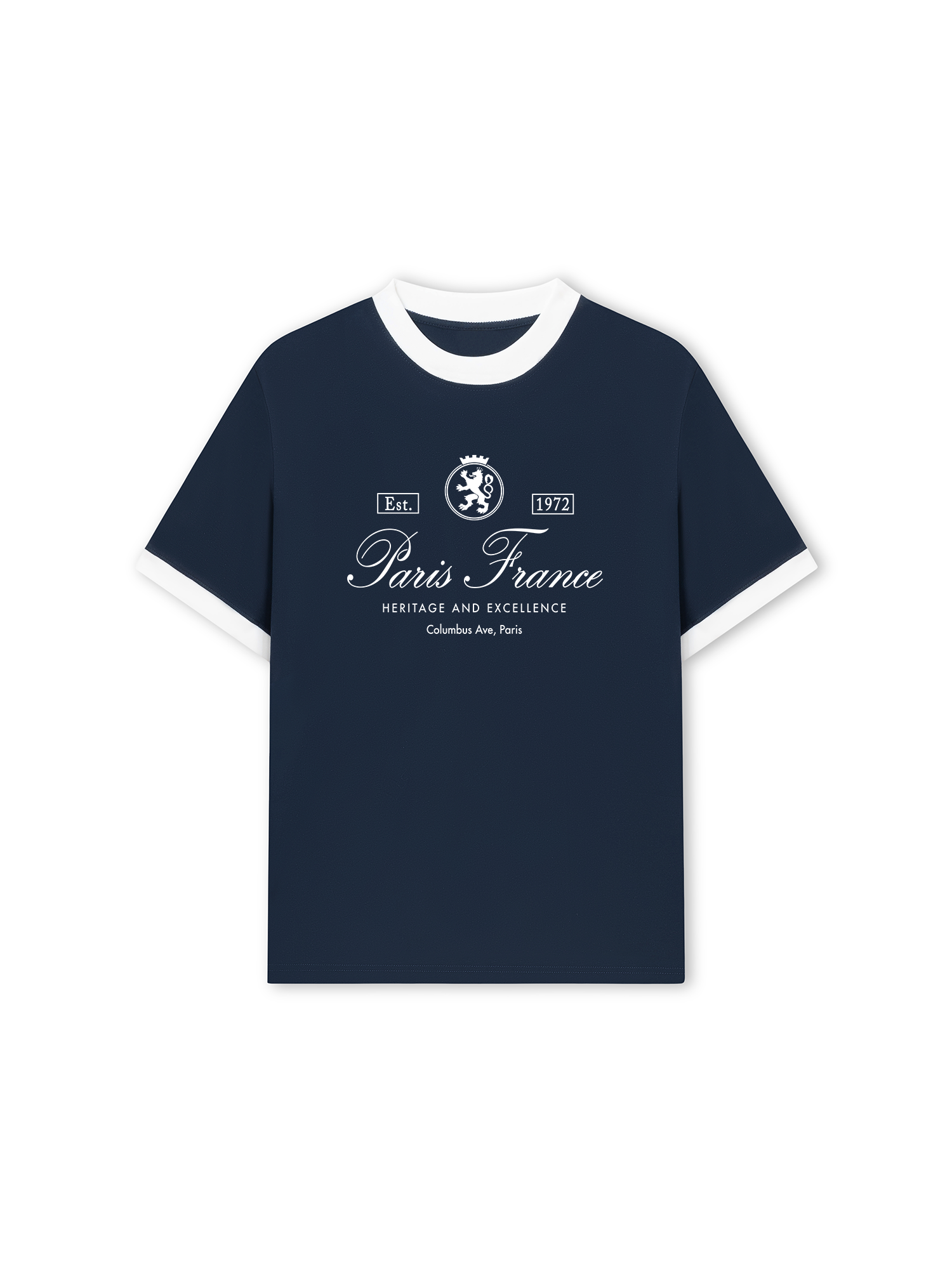 Áo Thun Ringer Relaxed Fit Vintage Paris France