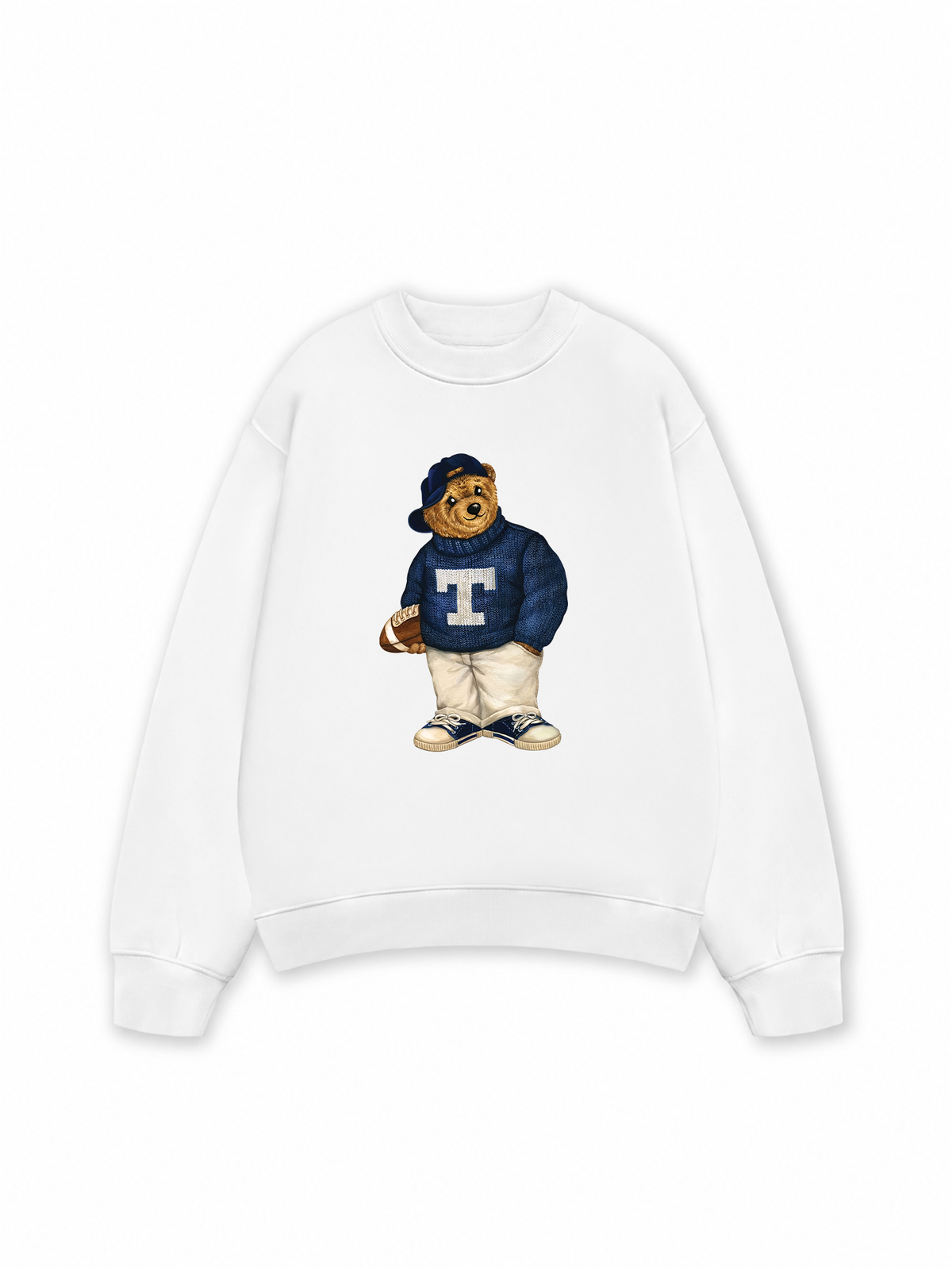 Áo Sweater Nỉ Hai Da Bear Two