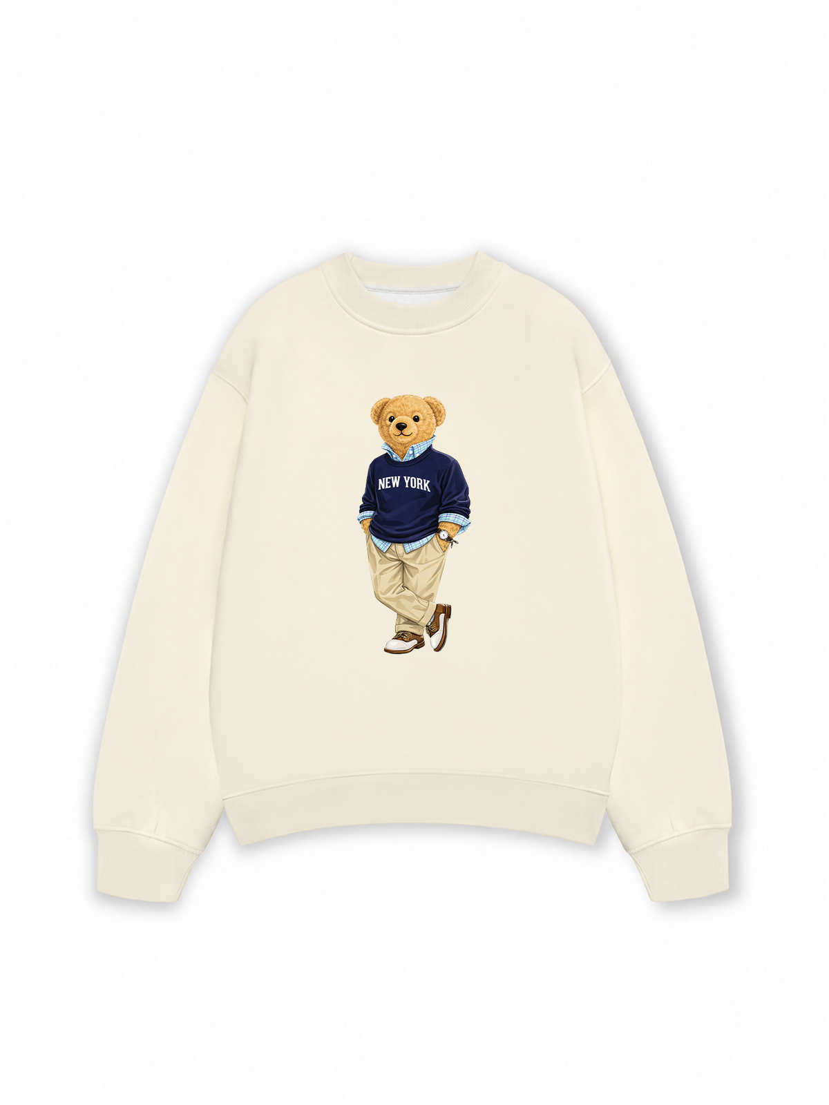 Áo Sweater Nỉ Hai Da Classic Bear