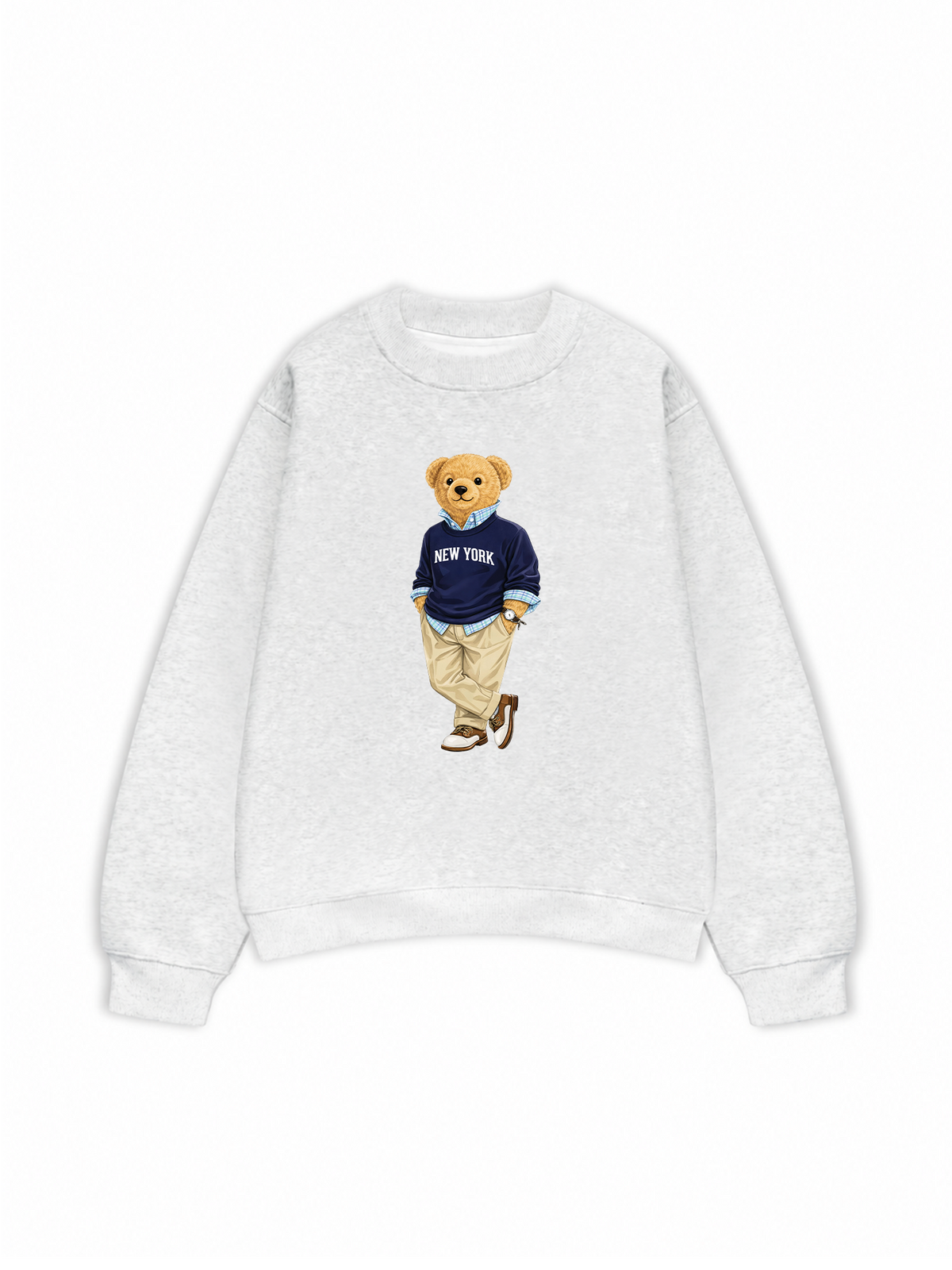Áo Sweater Nỉ Hai Da Classic Bear