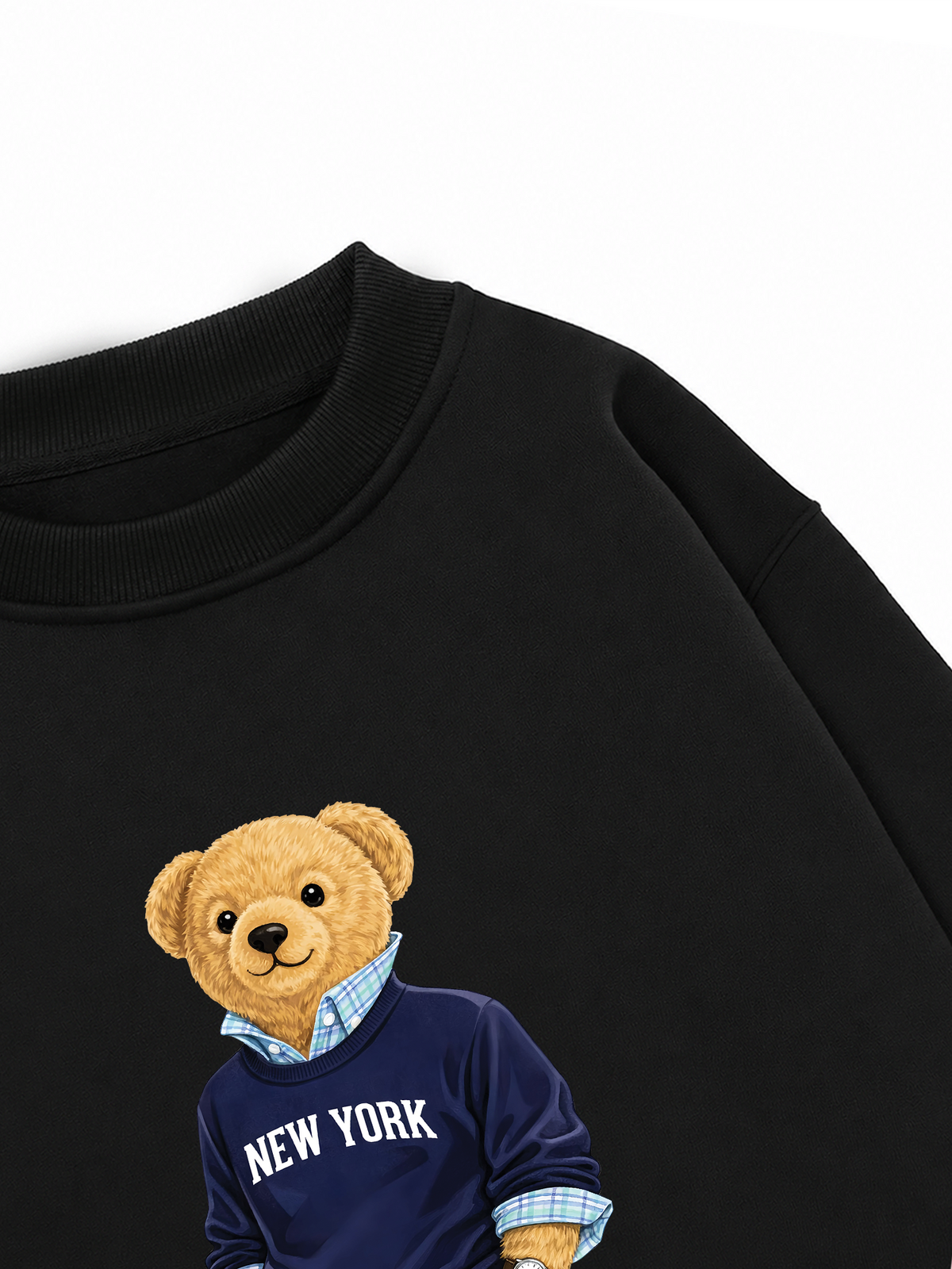 Áo Sweater Nỉ Hai Da Classic Bear