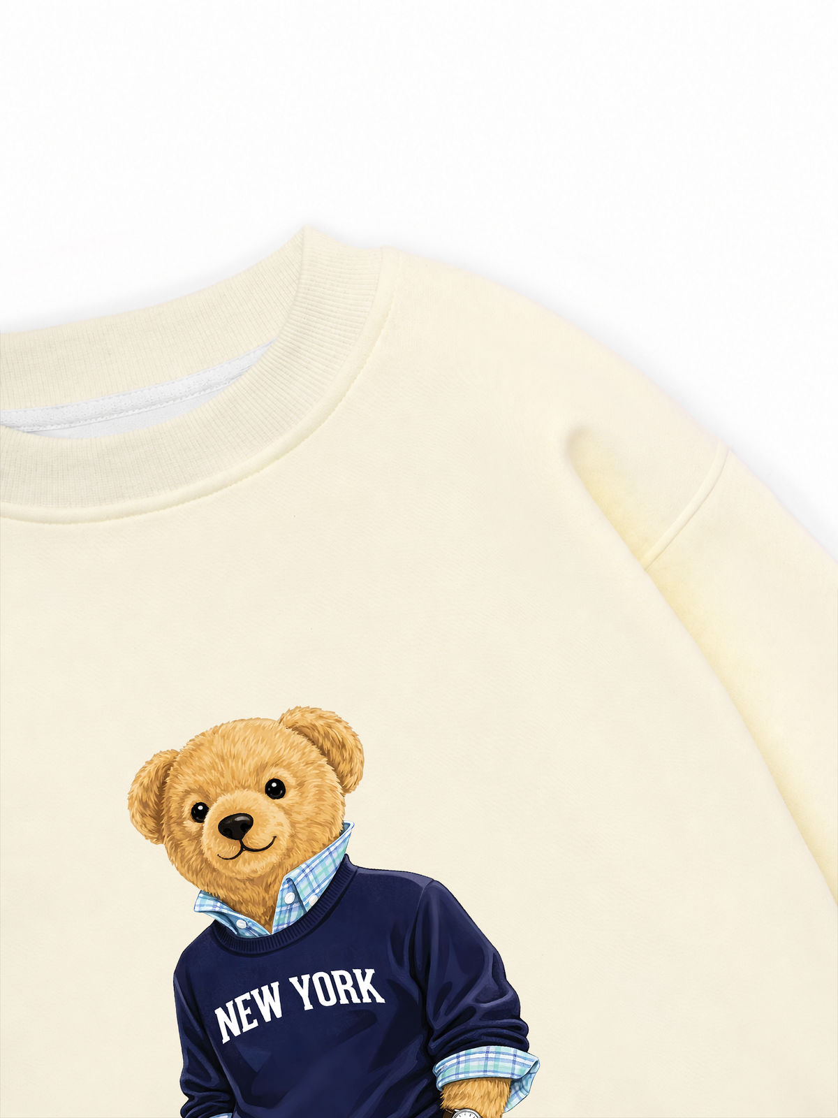 Áo Sweater Nỉ Hai Da Classic Bear