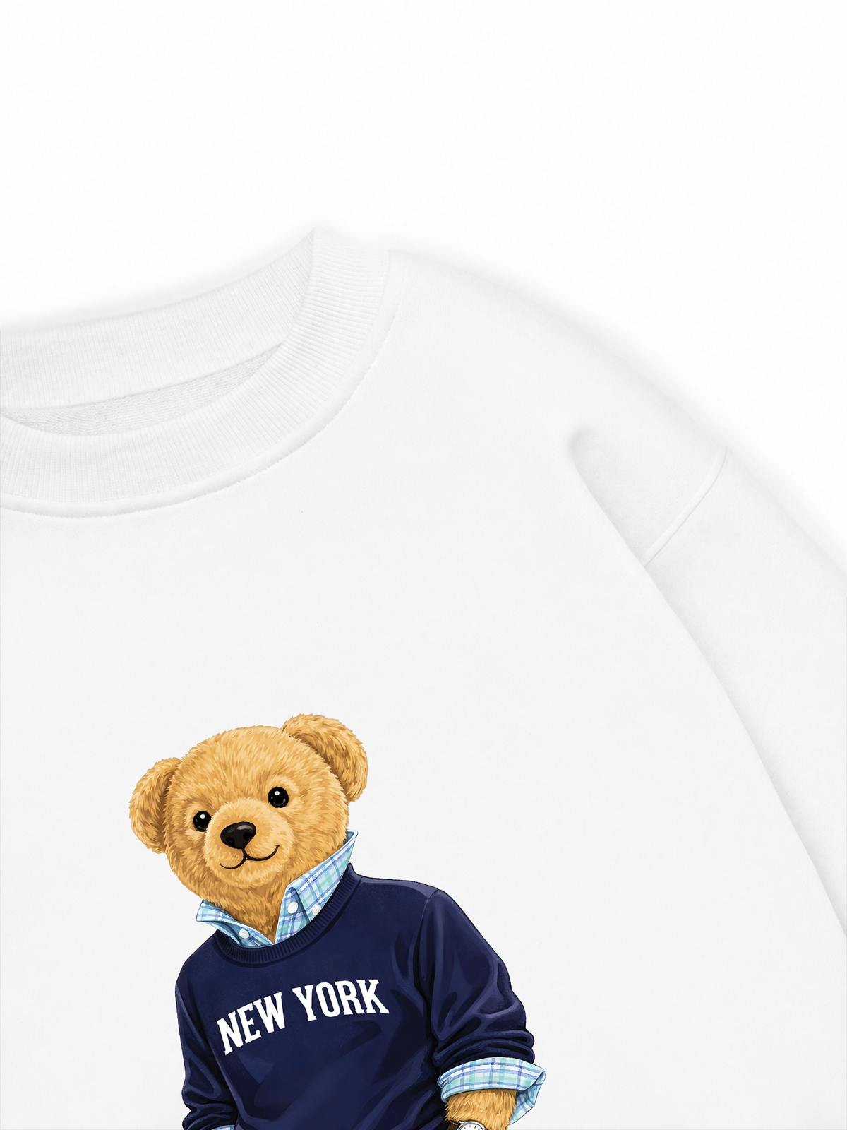 Áo Sweater Nỉ Hai Da Classic Bear