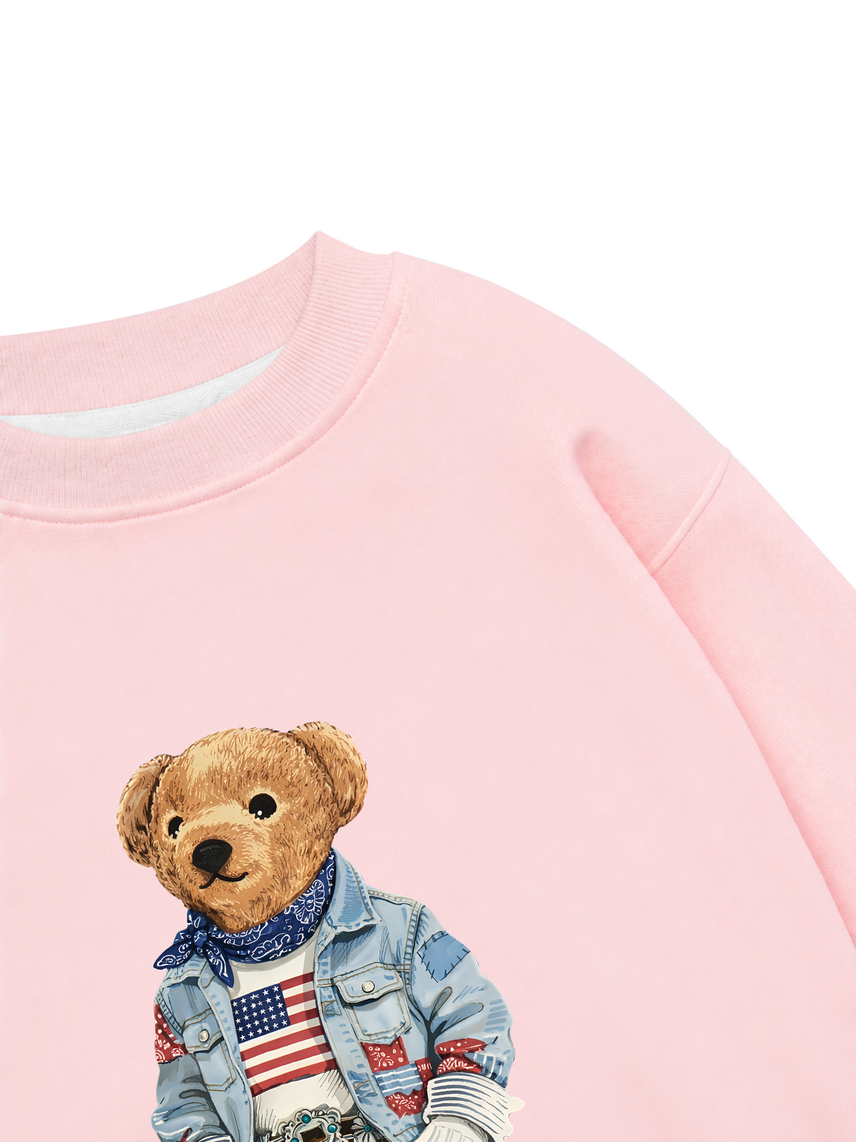 Áo Sweater Nỉ Hai Da Cowboy Bear