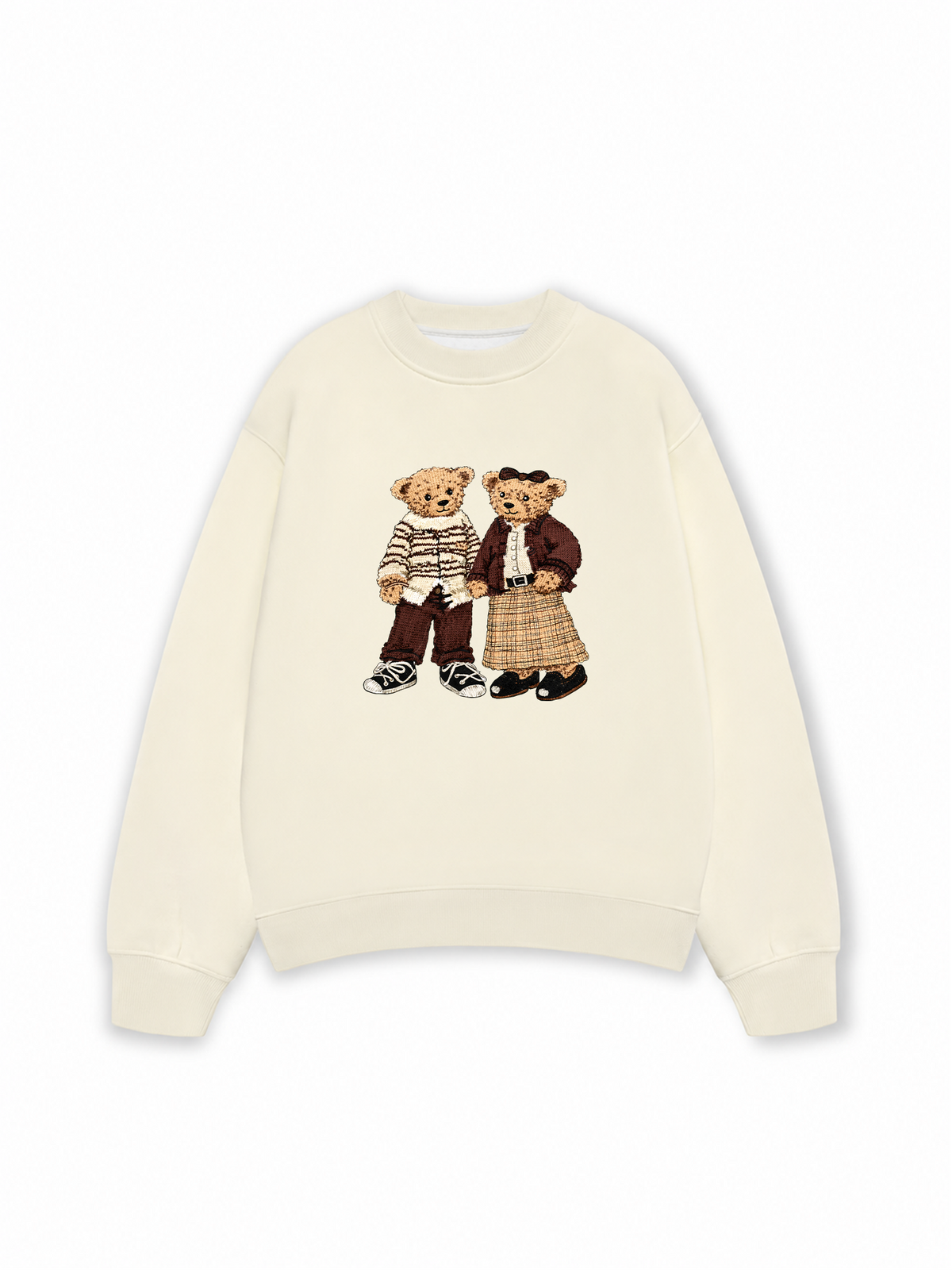 Áo Sweater Nỉ Hai Da Couple Bear