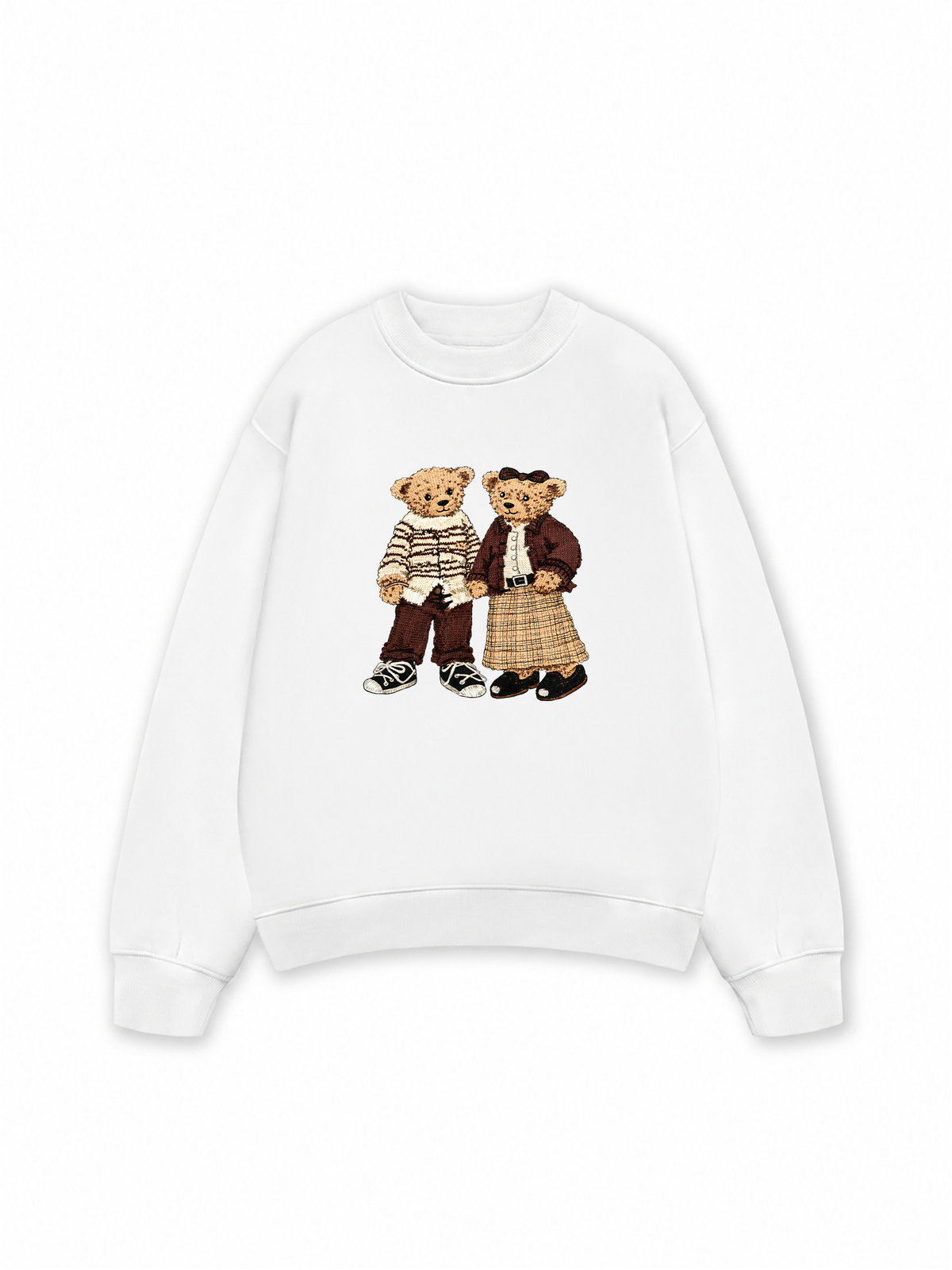 Áo Sweater Nỉ Hai Da Couple Bear