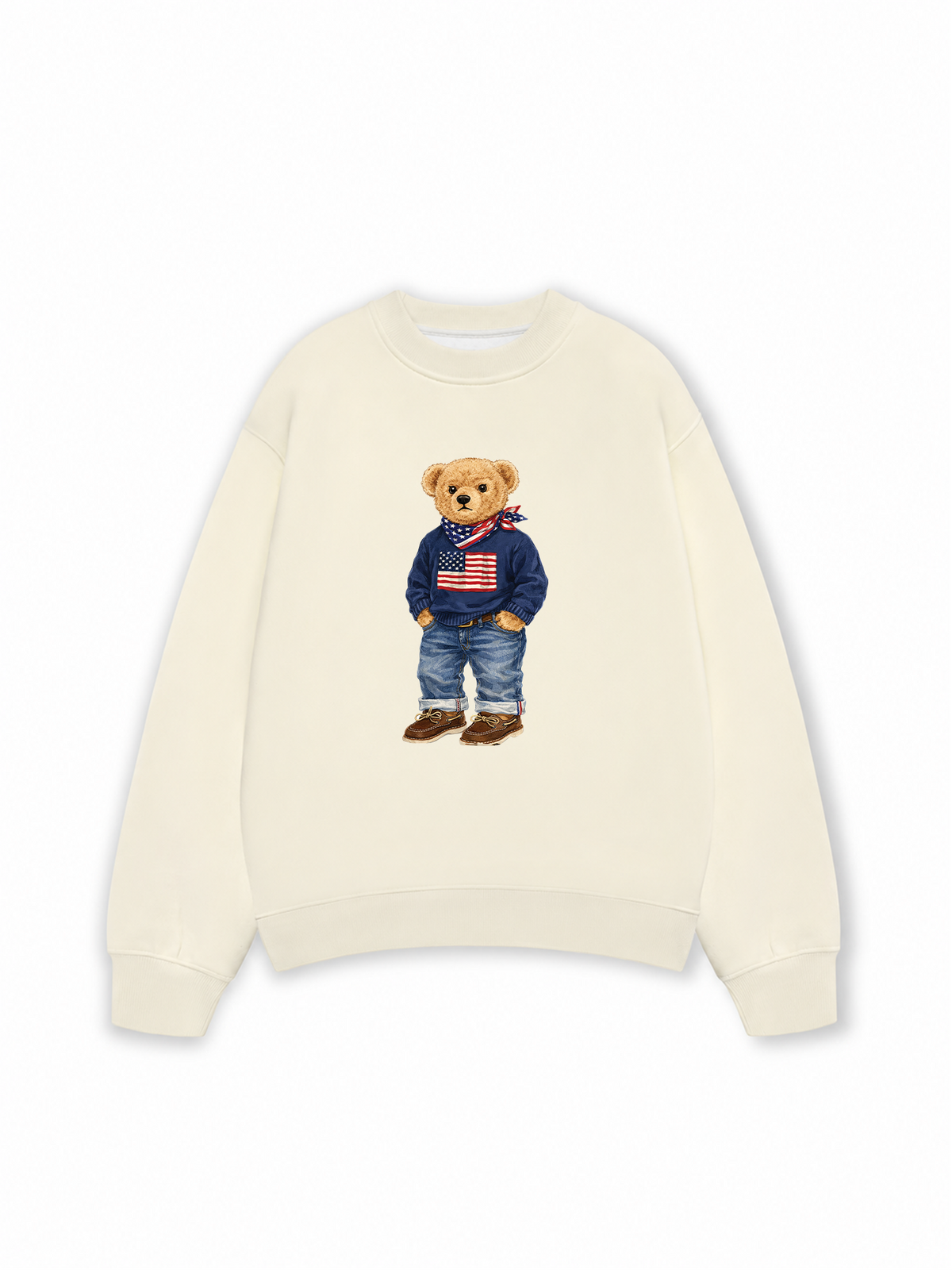 Áo Sweater Nỉ Hai Da America Boy