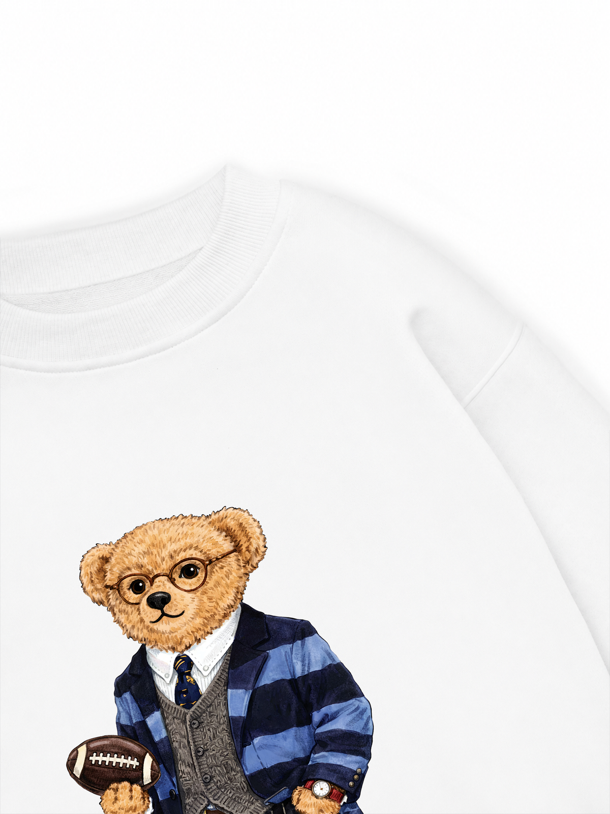 Áo Sweater Nỉ Hai Da Smart Bear