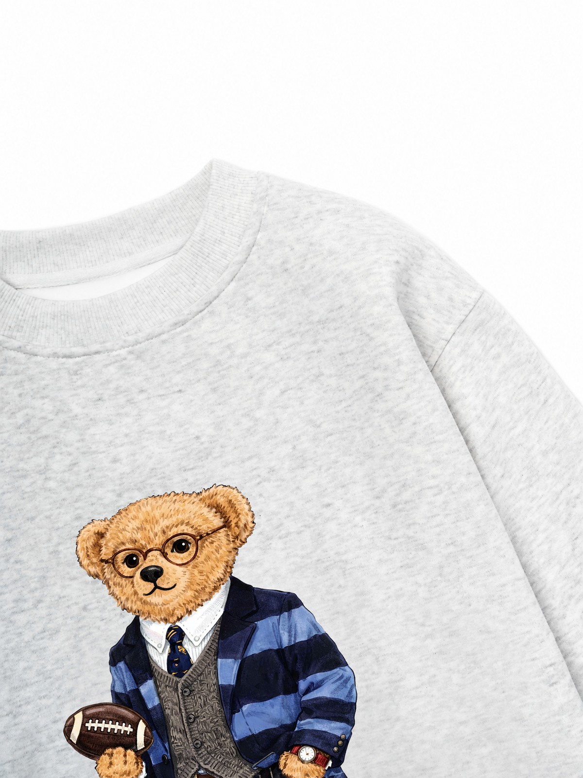 Áo Sweater Nỉ Hai Da Smart Bear