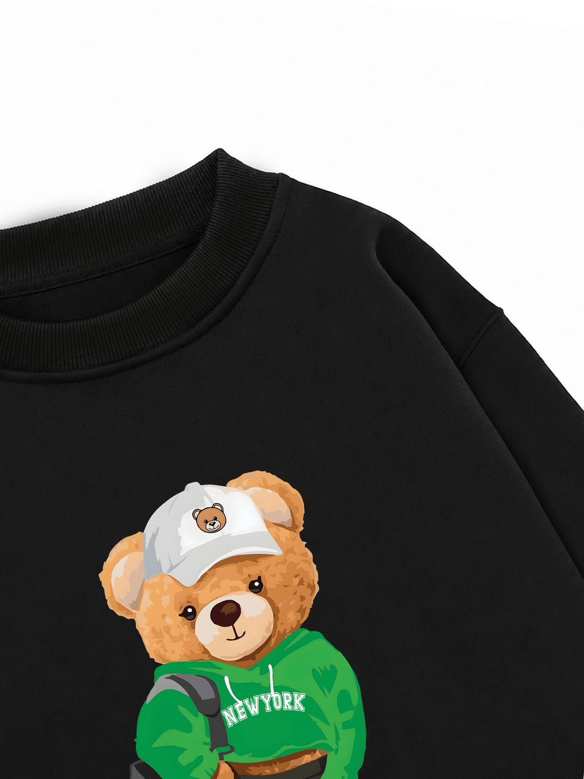 Áo Sweater Nỉ Hai Da Sporty Bear