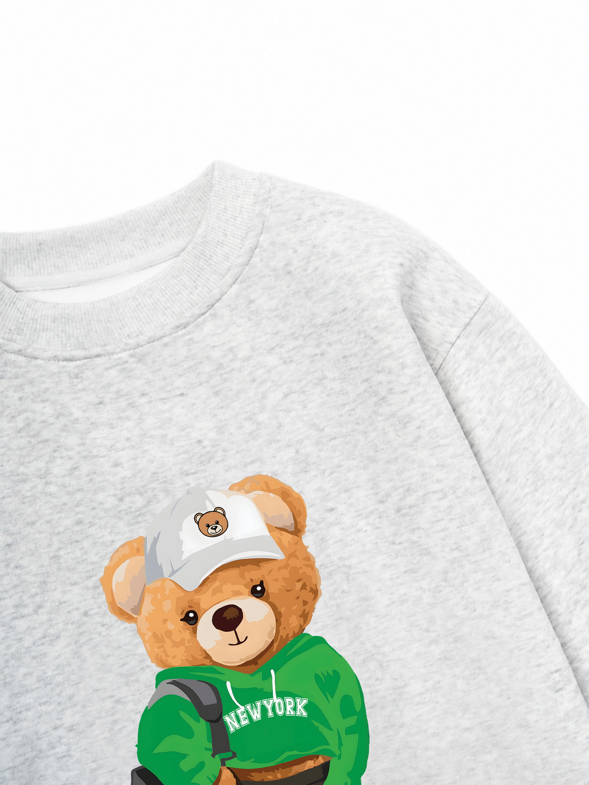 Áo Sweater Nỉ Hai Da Sporty Bear