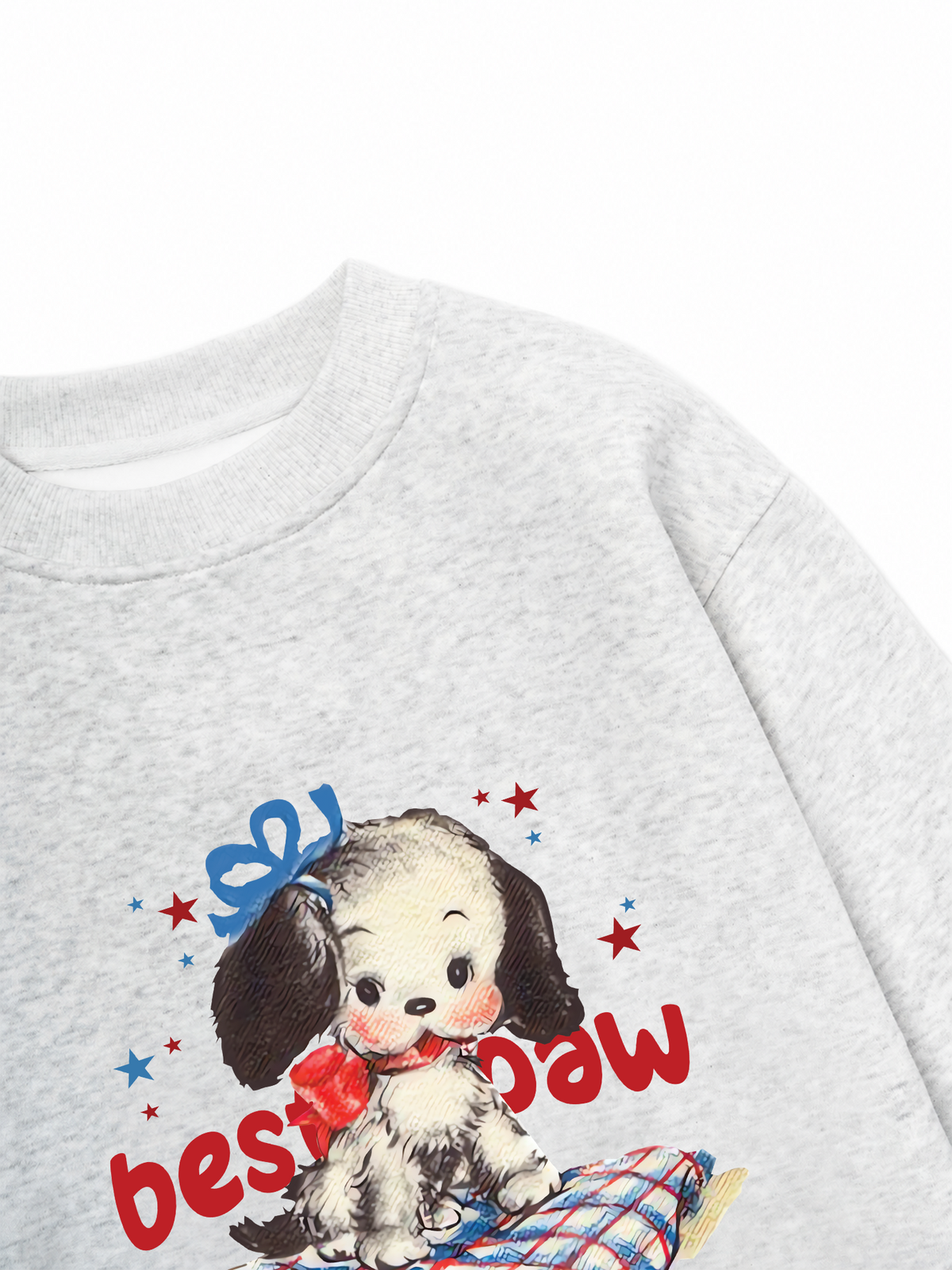 Áo Sweater Nỉ Hai Da Soft Paw Besties Paw
