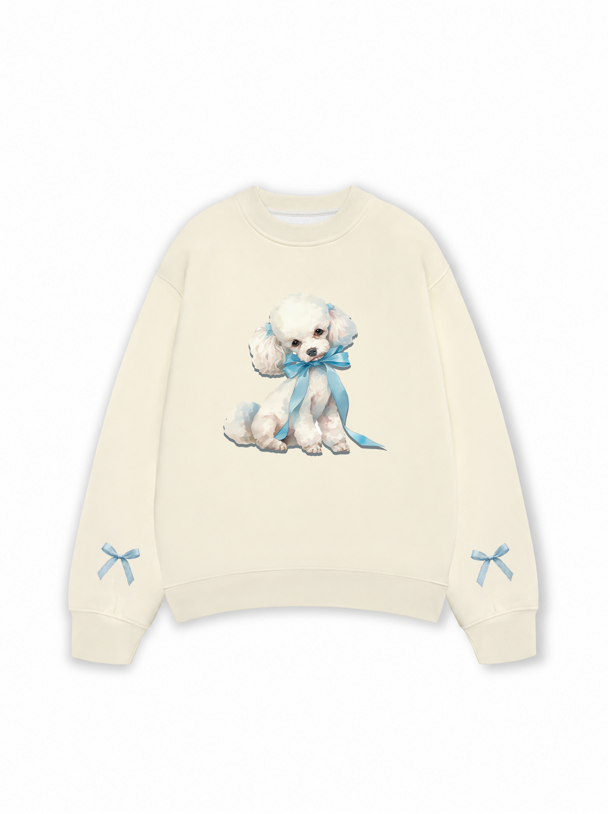Áo Sweater Nỉ Hai Da Soft Paw Cute Blue Puppy