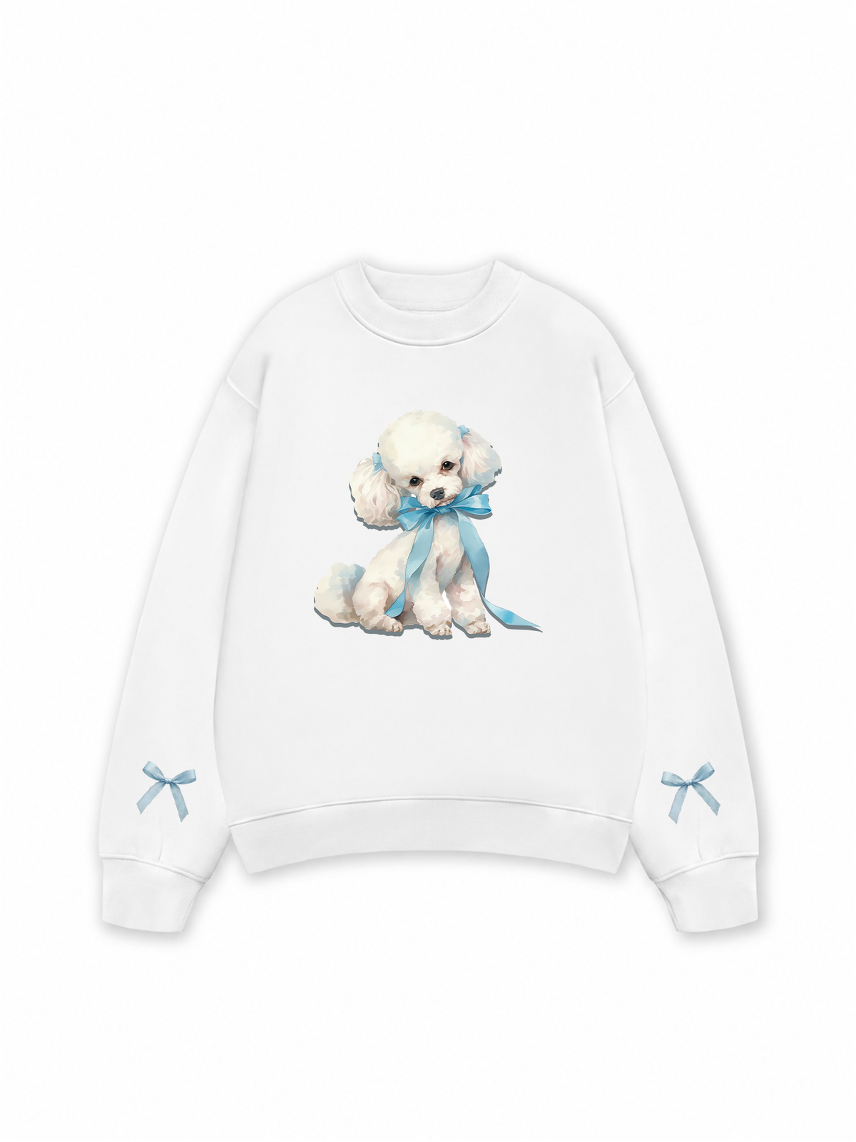 Áo Sweater Nỉ Hai Da Soft Paw Cute Blue Puppy