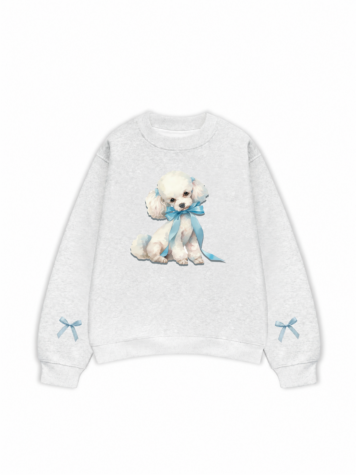 Áo Sweater Nỉ Hai Da Soft Paw Cute Blue Puppy
