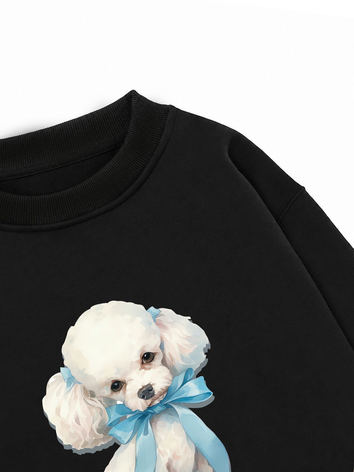 Áo Sweater Nỉ Hai Da Soft Paw Cute Blue Puppy