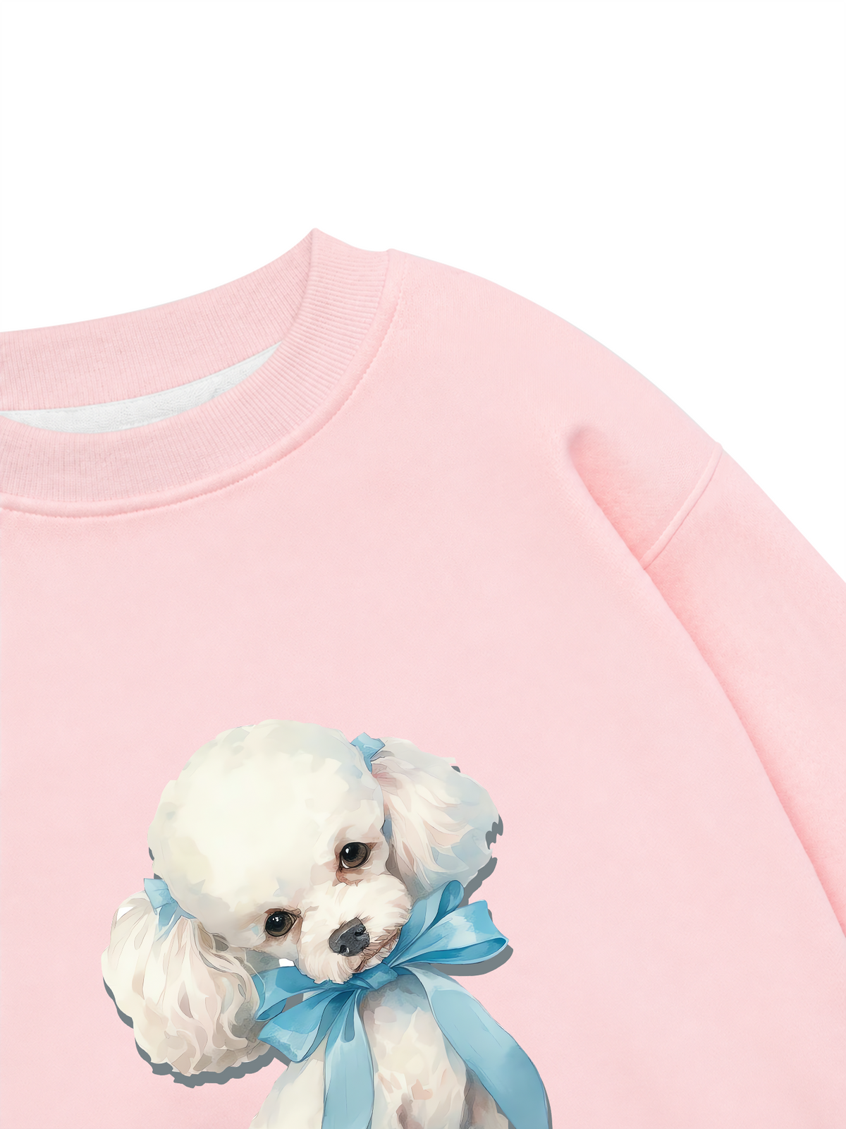 Áo Sweater Nỉ Hai Da Soft Paw Cute Blue Puppy