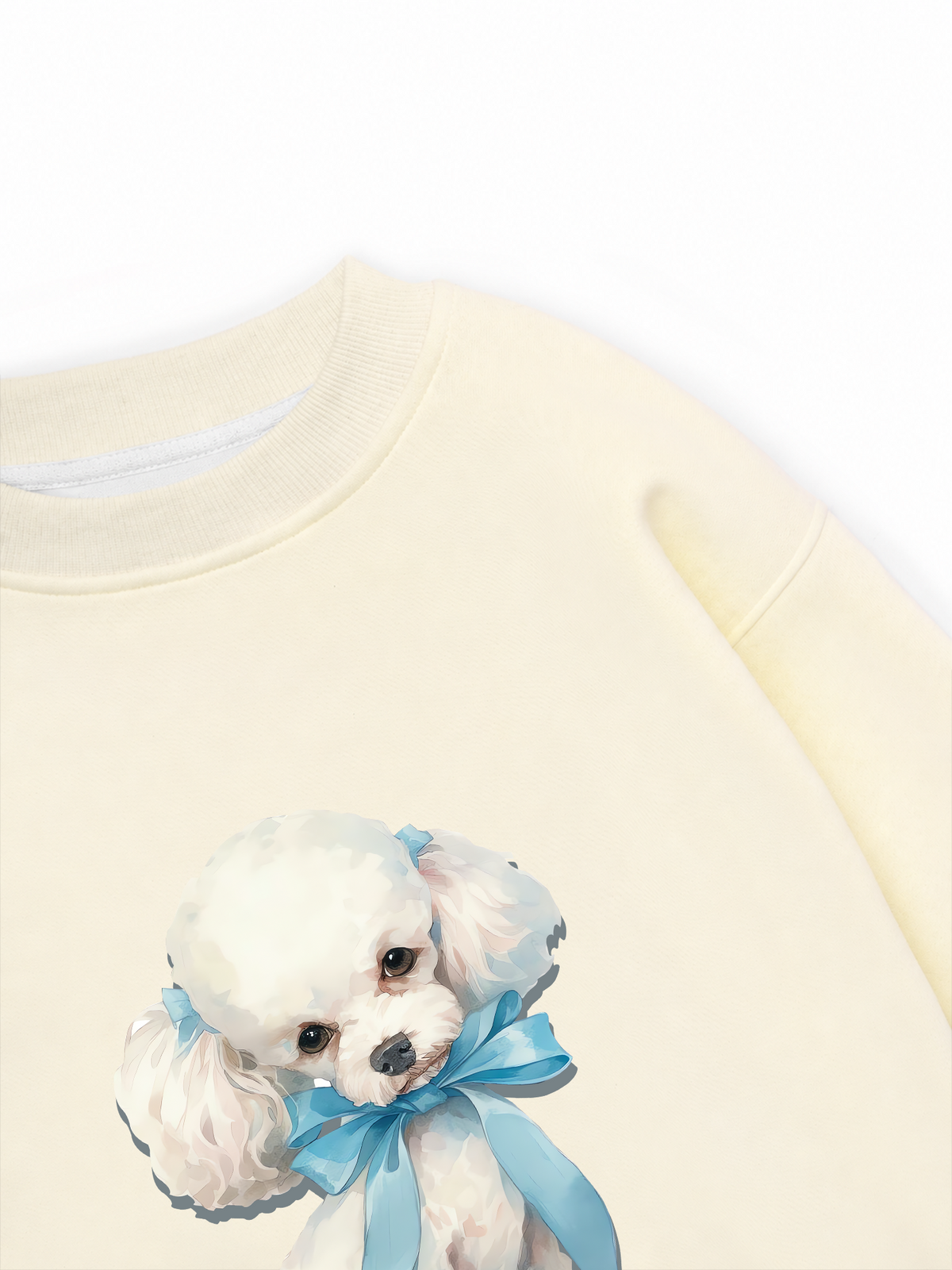 Áo Sweater Nỉ Hai Da Soft Paw Cute Blue Puppy