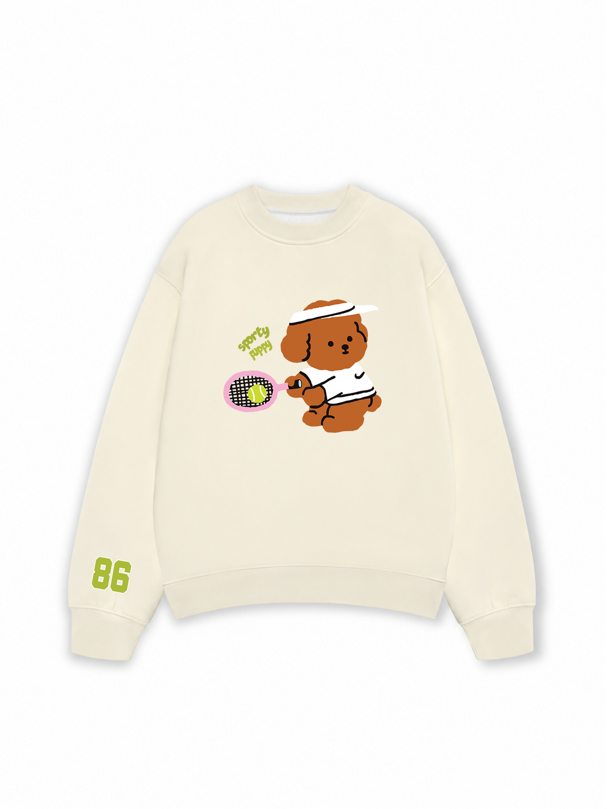 Áo Sweater Nỉ Hai Da Soft Paw Sporty Puppy