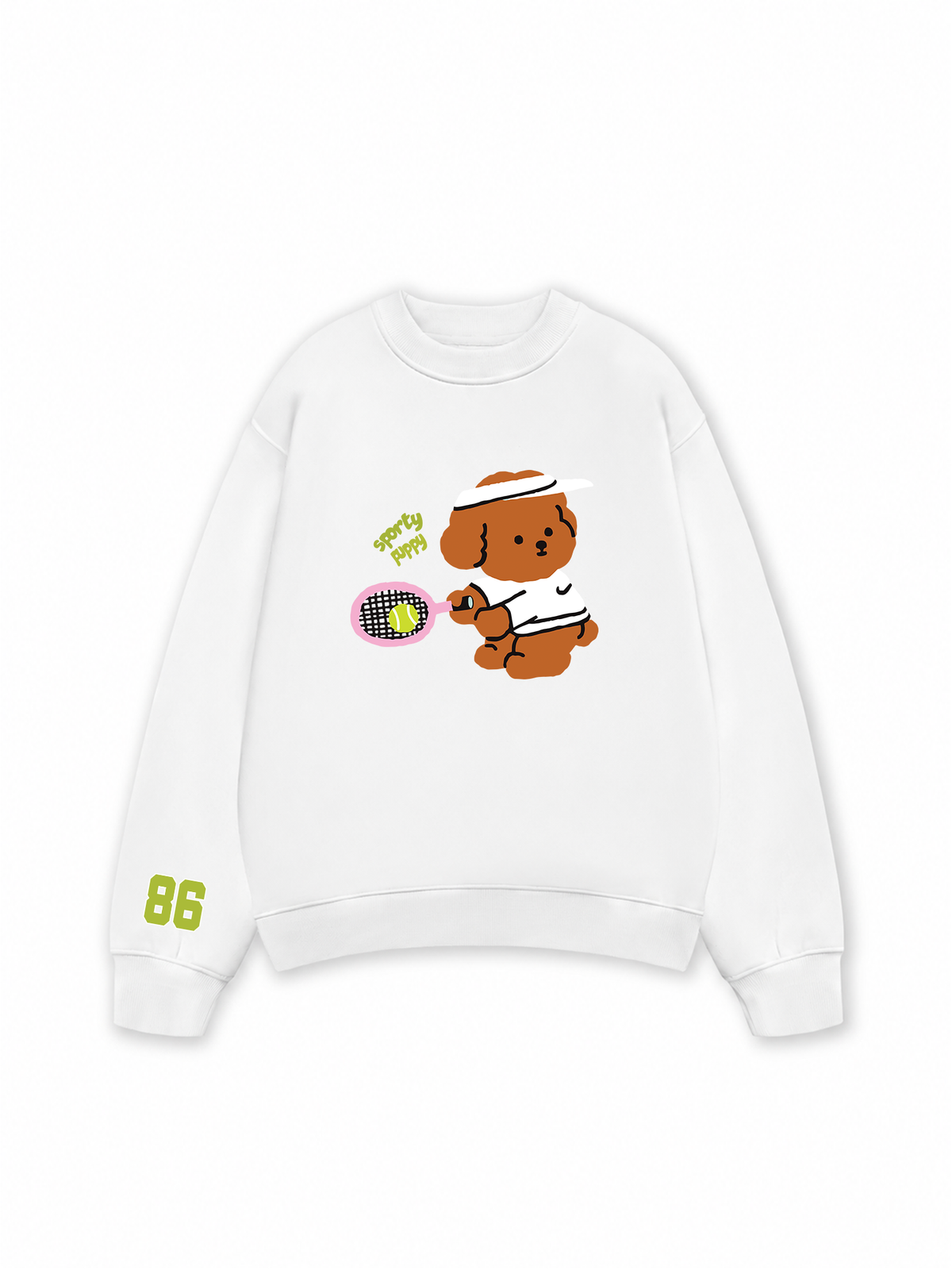 Áo Sweater Nỉ Hai Da Soft Paw Sporty Puppy