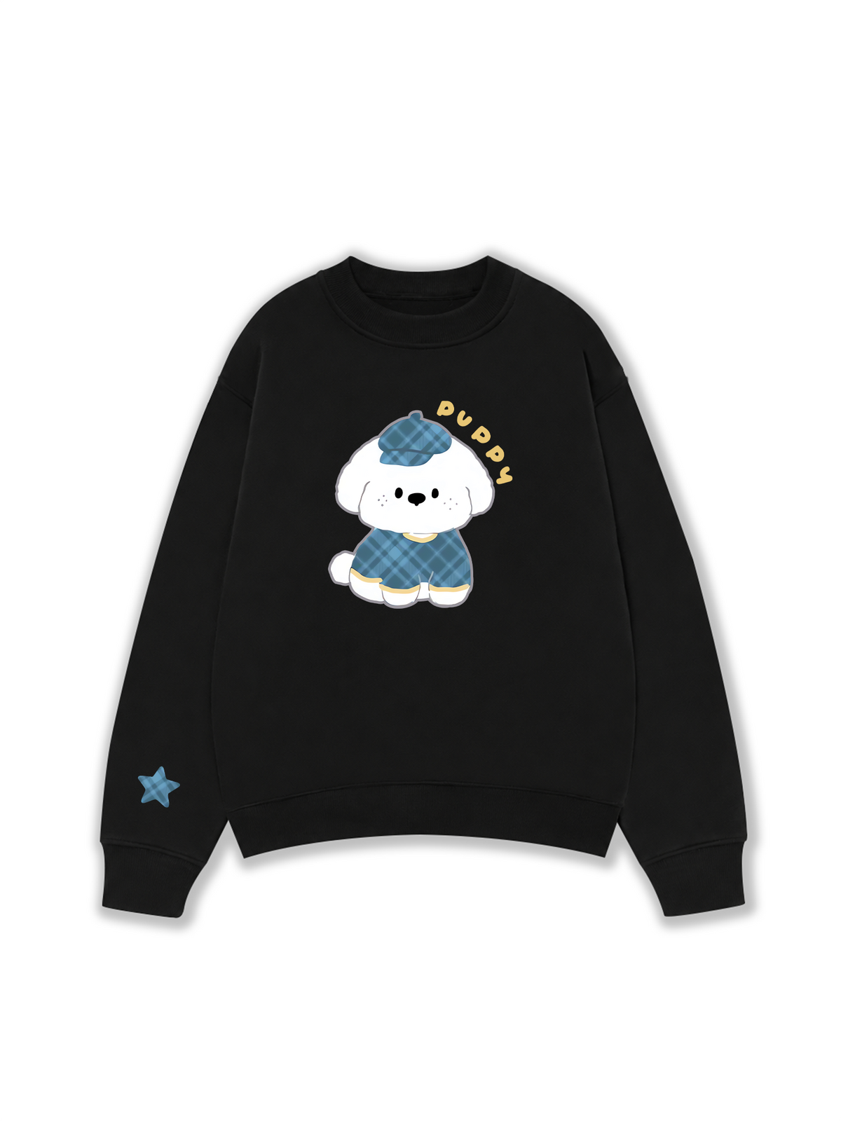 Áo Sweater Nỉ Hai Da Soft Paw Blue Puppy