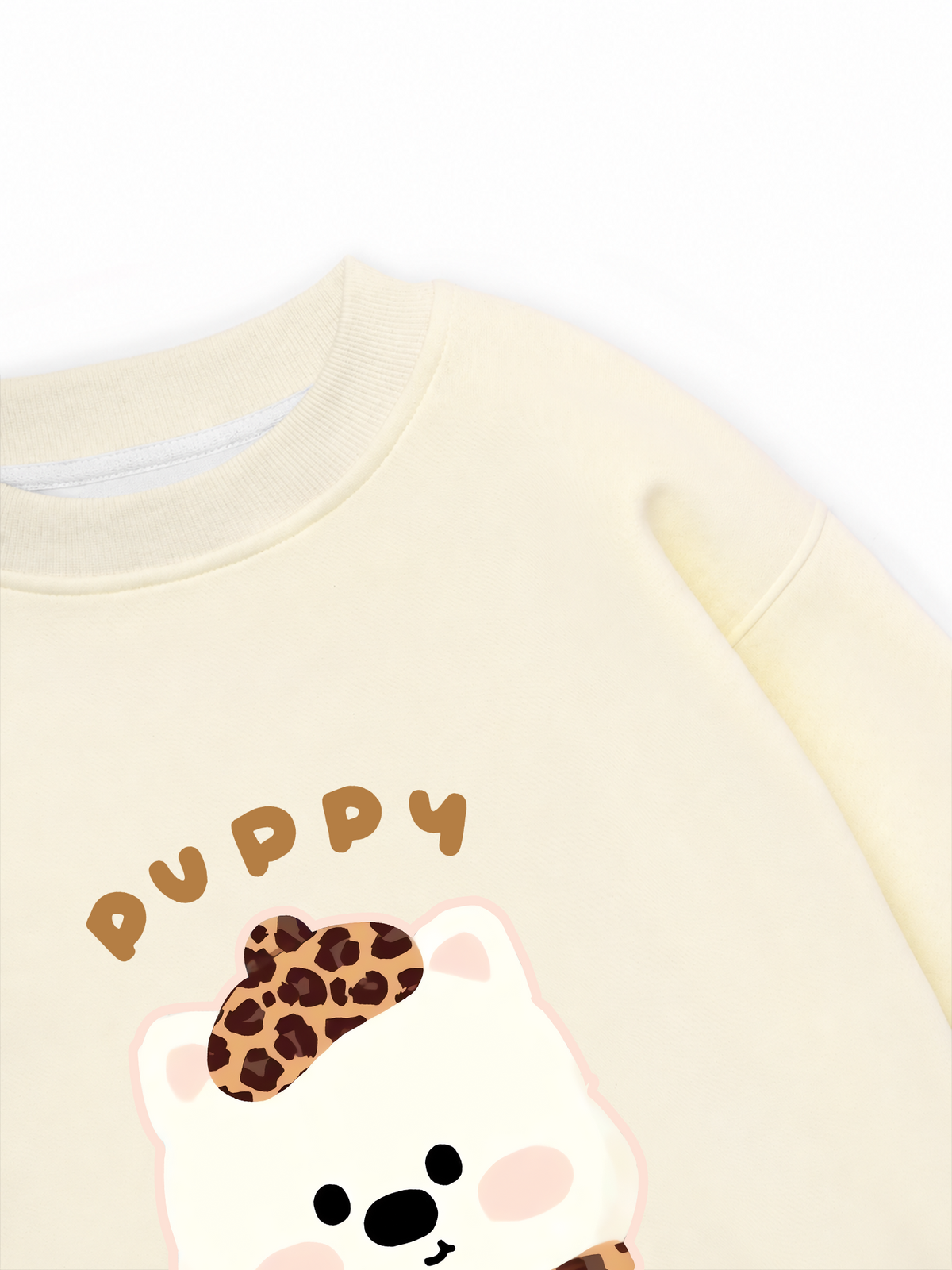 Áo Sweater Nỉ Hai Da Soft Paw Leopard Puppy