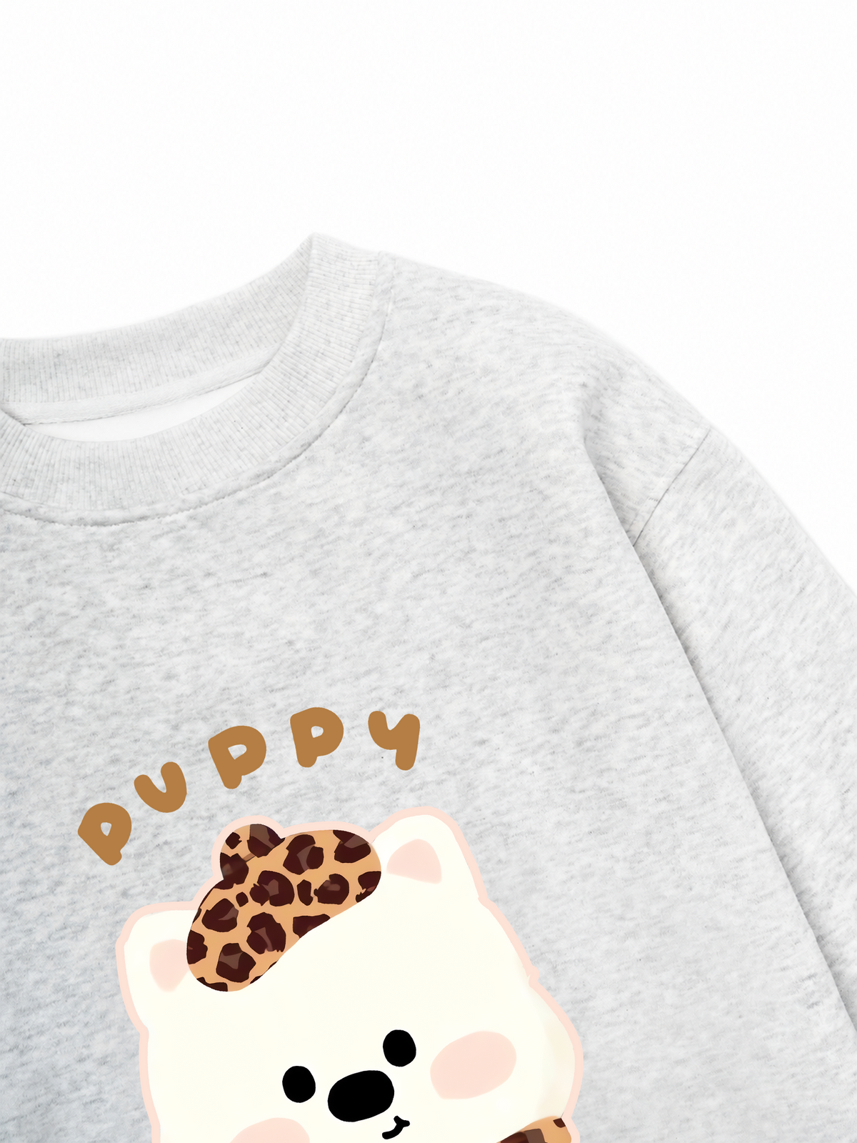Áo Sweater Nỉ Hai Da Soft Paw Leopard Puppy