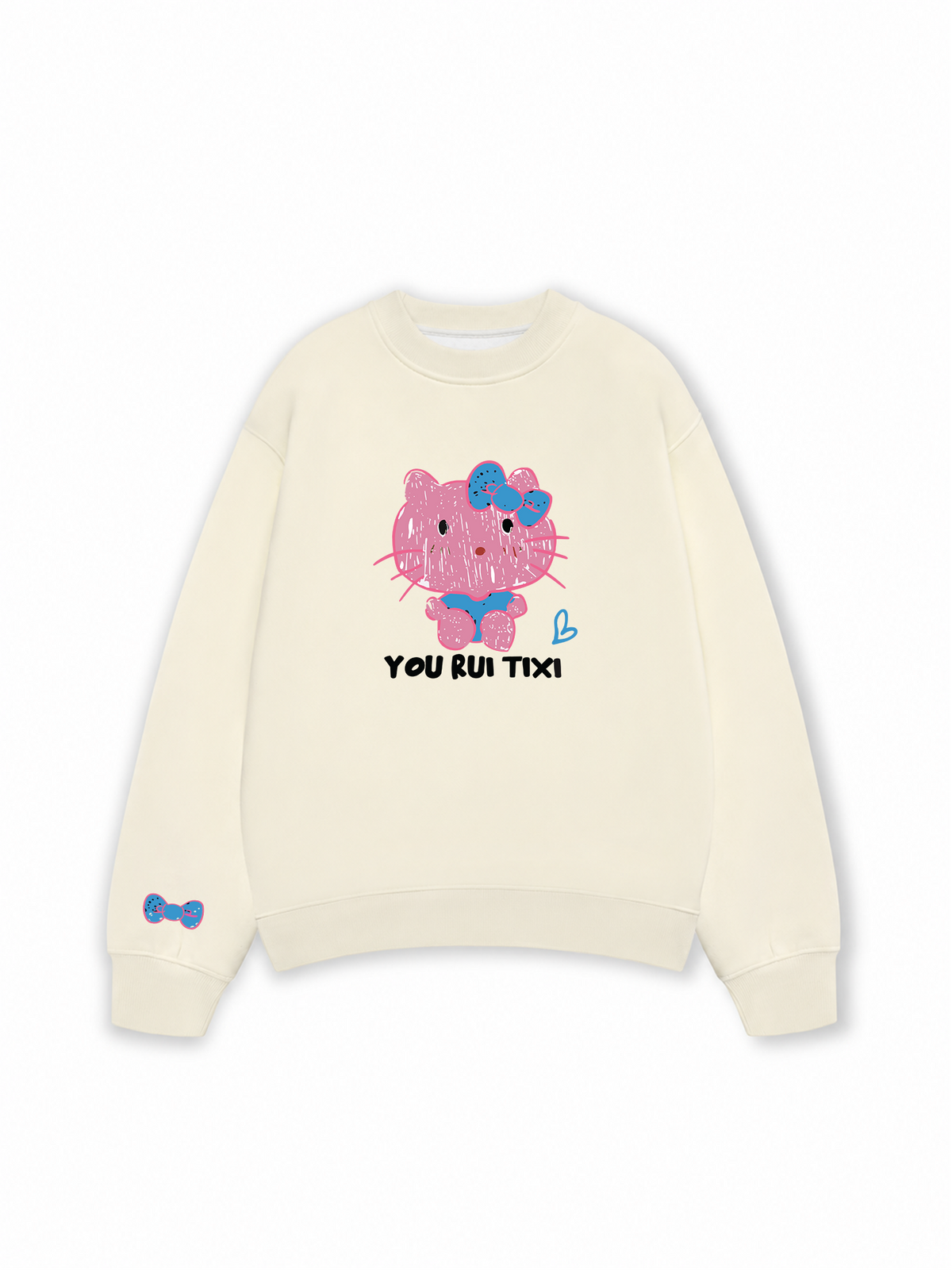 Áo Sweater Nỉ Hai Da Soft Paw You Rui Tixi