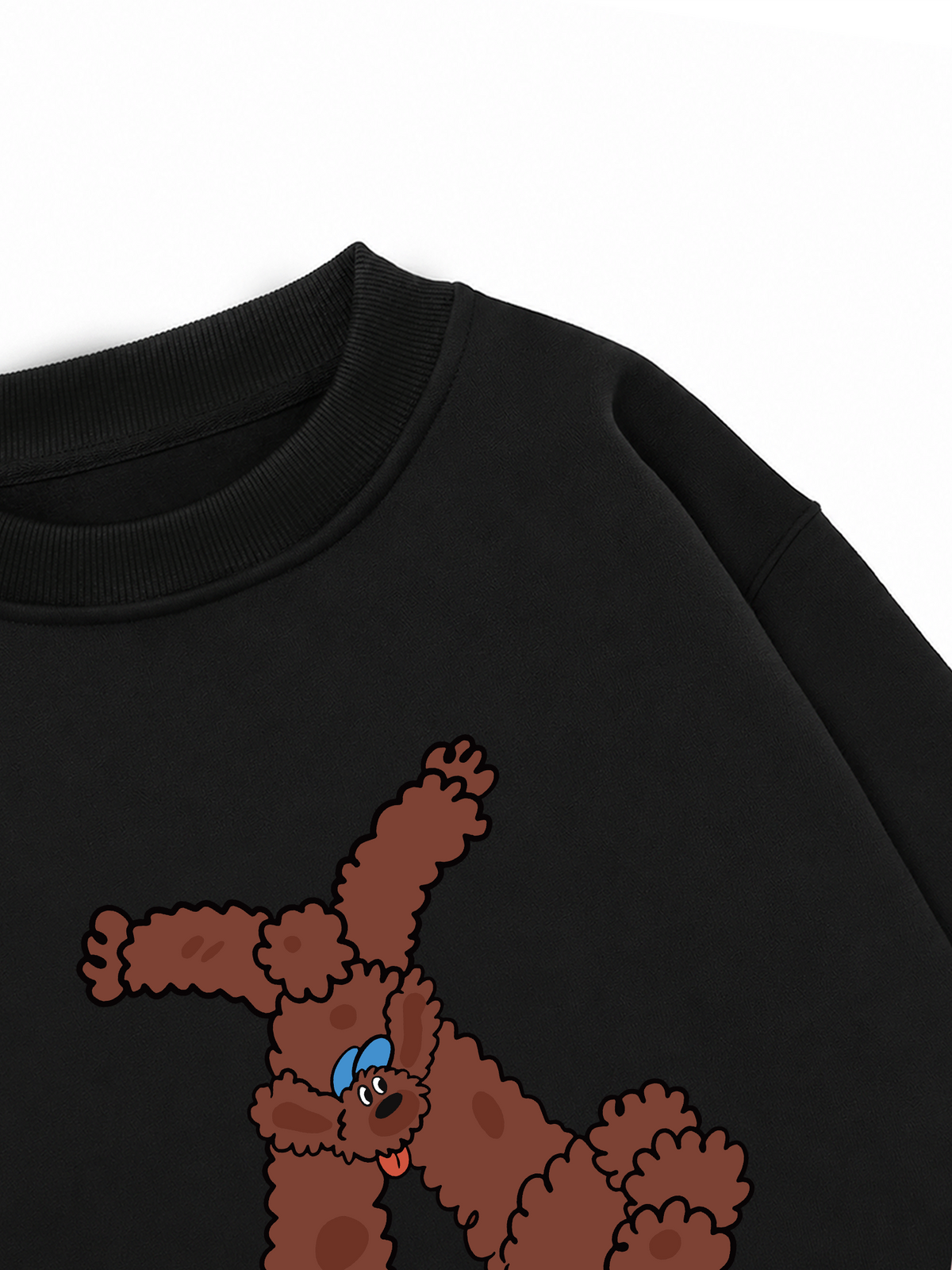 Áo Sweater Nỉ Hai Da Soft Paw Brown Teddy