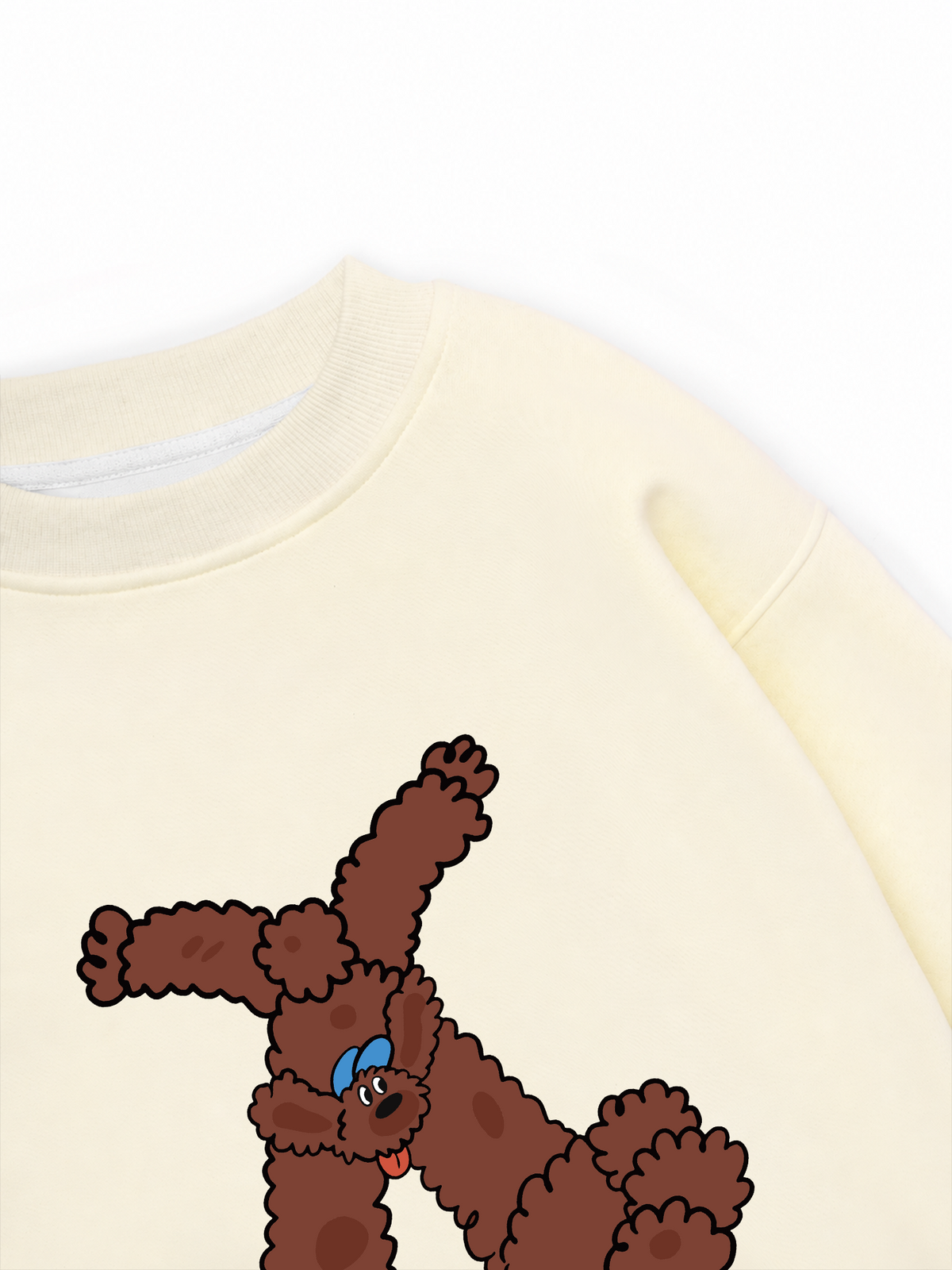 Áo Sweater Nỉ Hai Da Soft Paw Brown Teddy