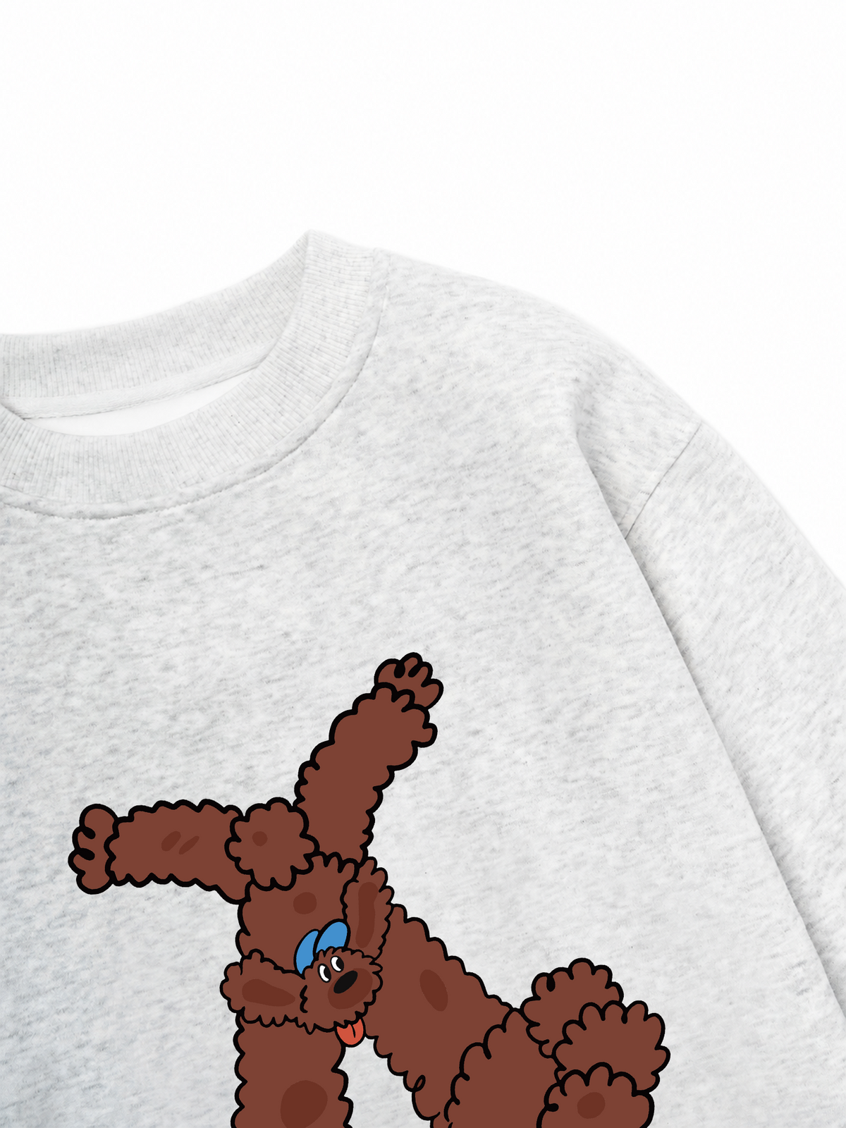 Áo Sweater Nỉ Hai Da Soft Paw Brown Teddy