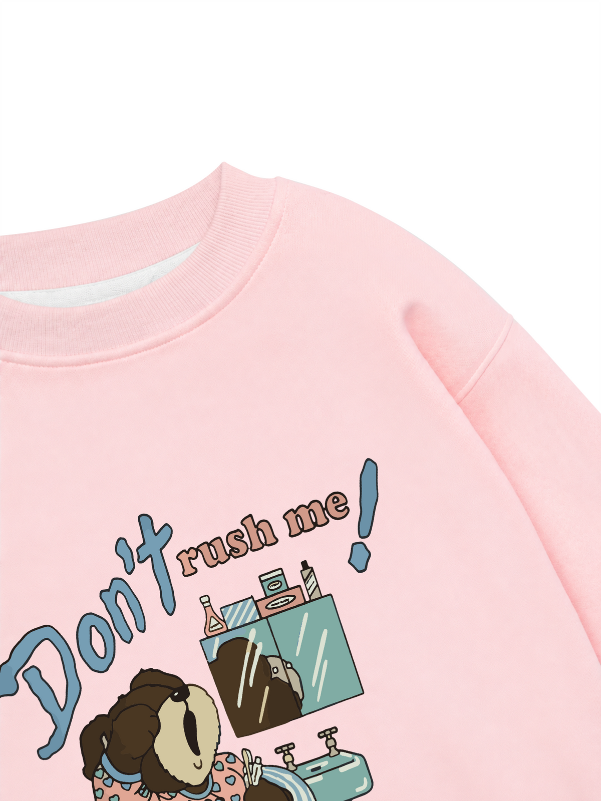 Áo Sweater Nỉ Hai Da Soft Paw Don't Rush Me