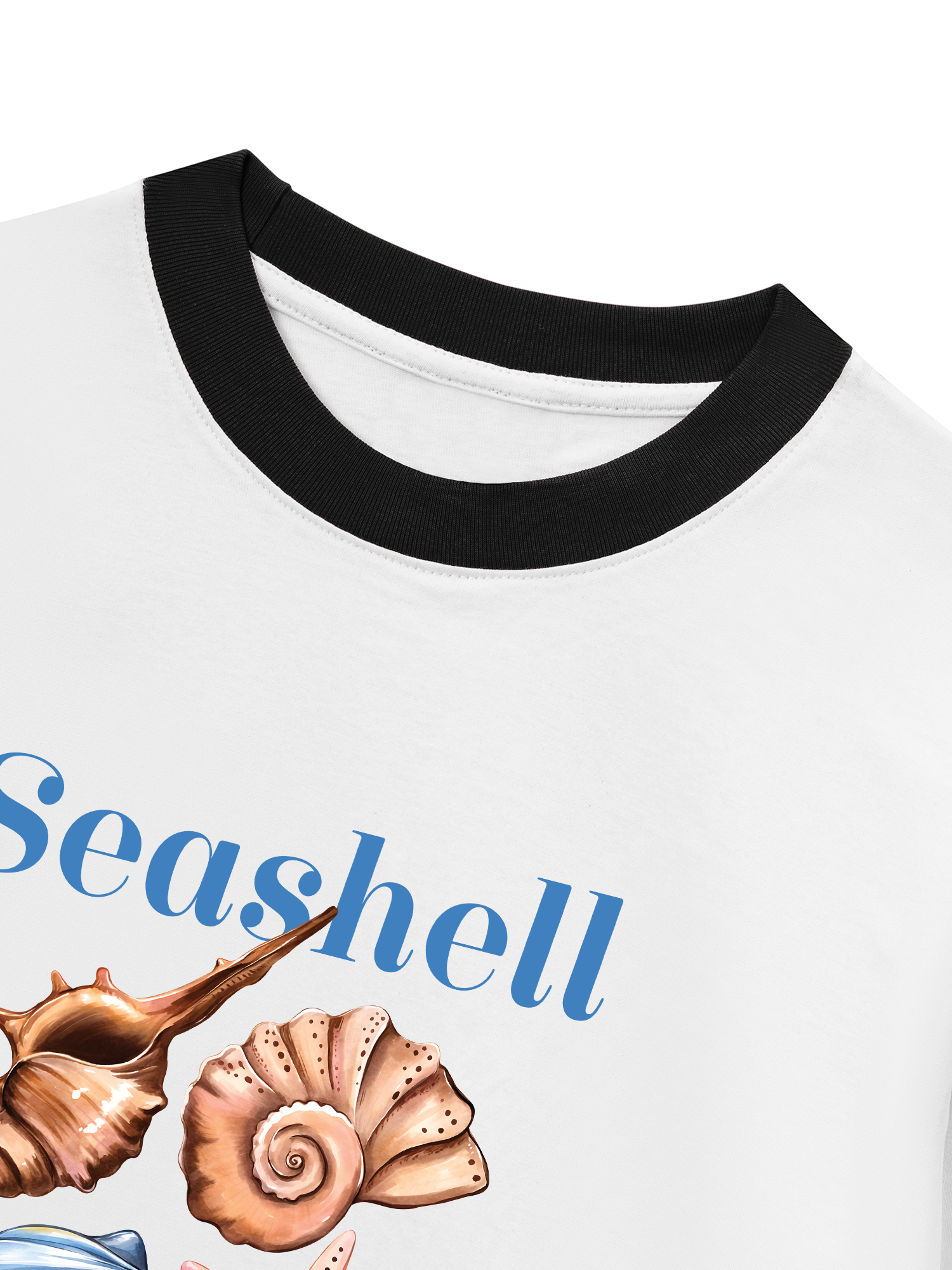 Áo Thun Ringer Relaxed Fit Seashell