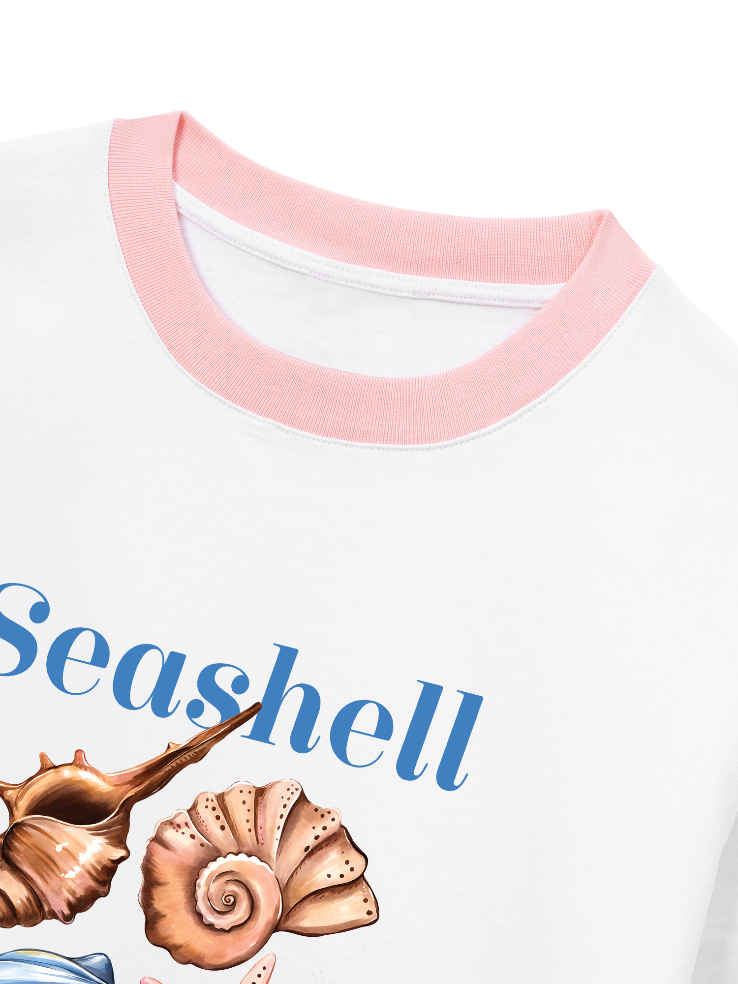 Áo Thun Ringer Relaxed Fit Seashell
