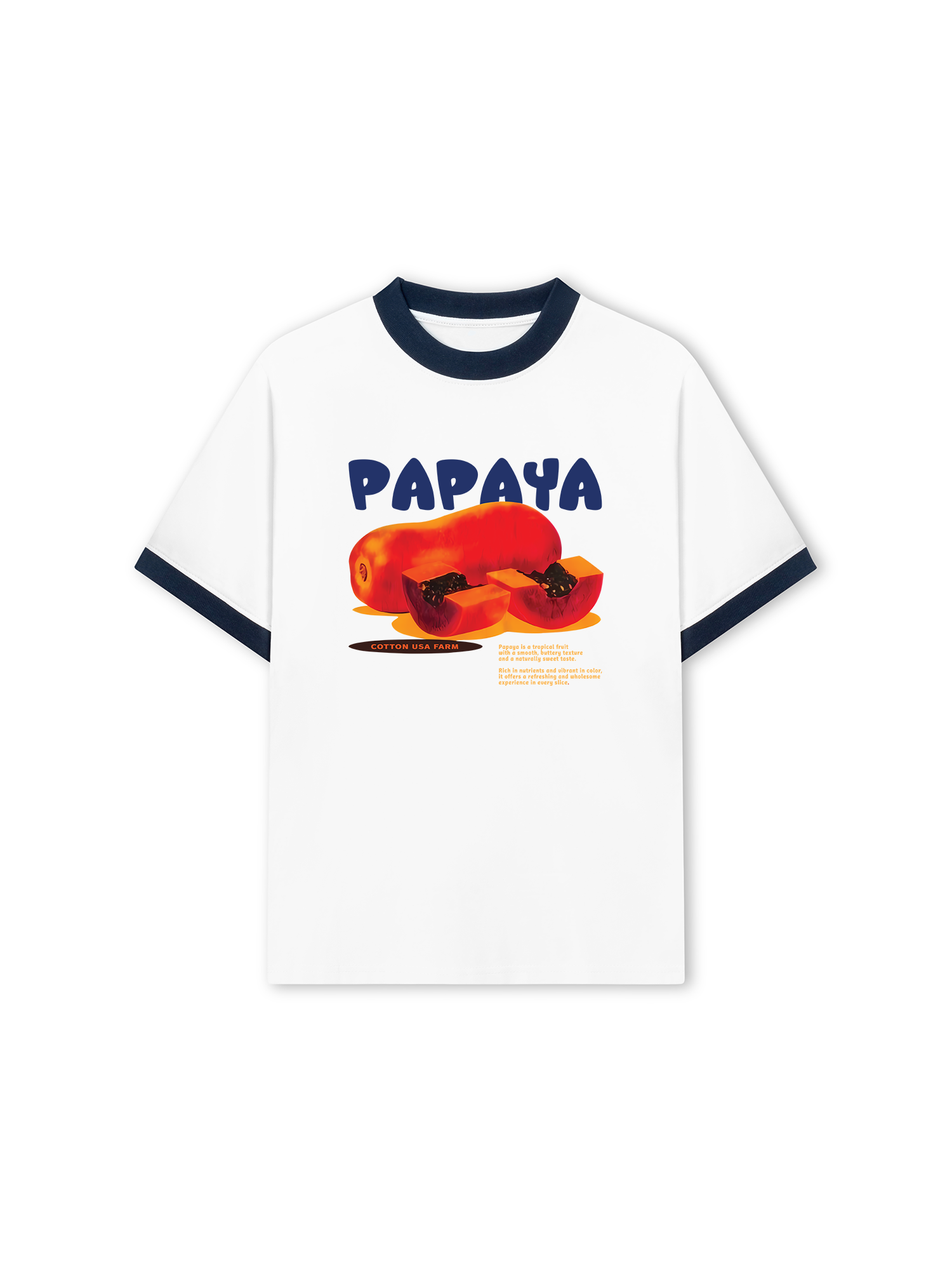 Áo Thun Ringer Relaxed Fit Papaya