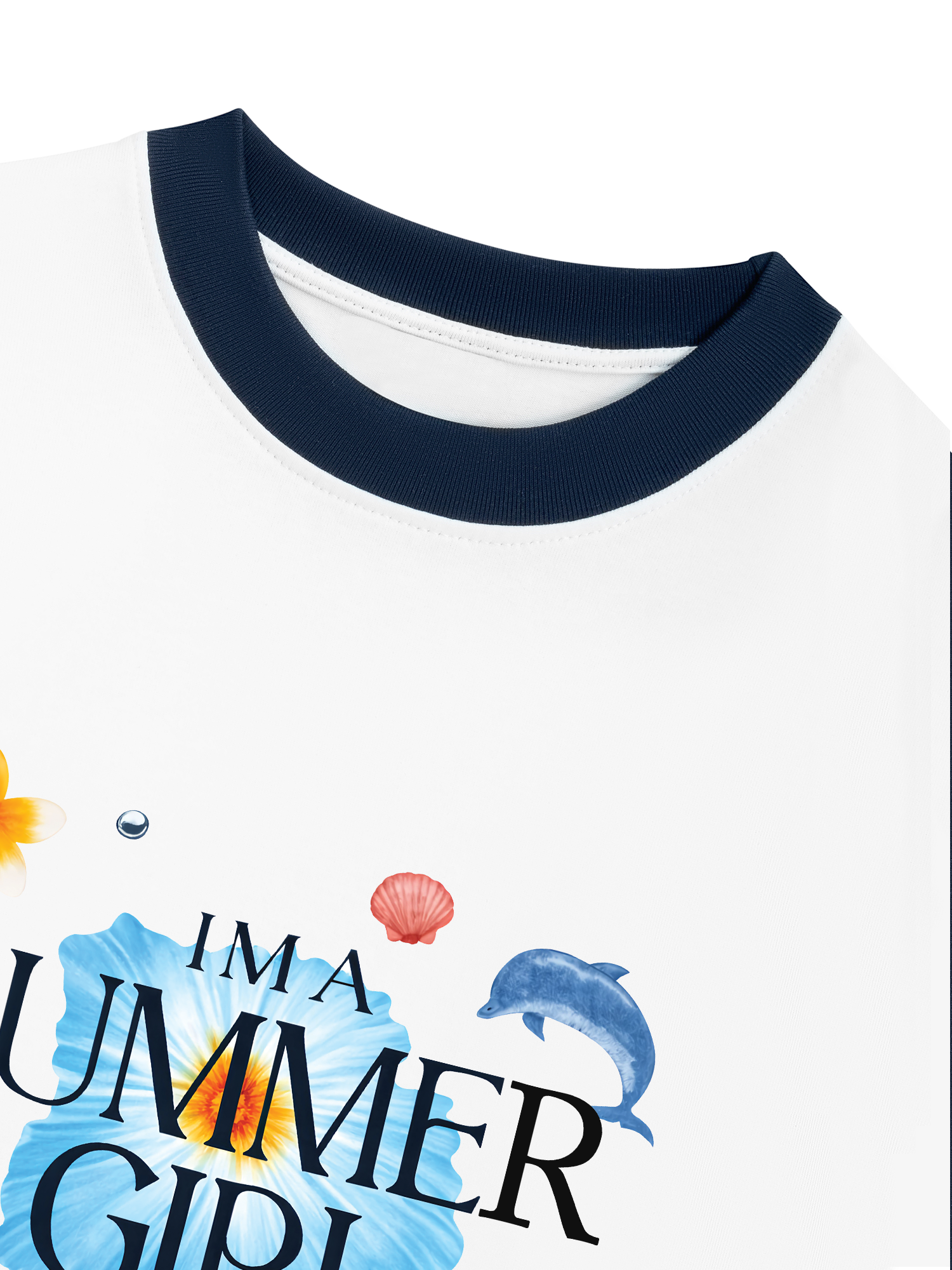 Áo Thun Ringer Relaxed Fit Summer Girl