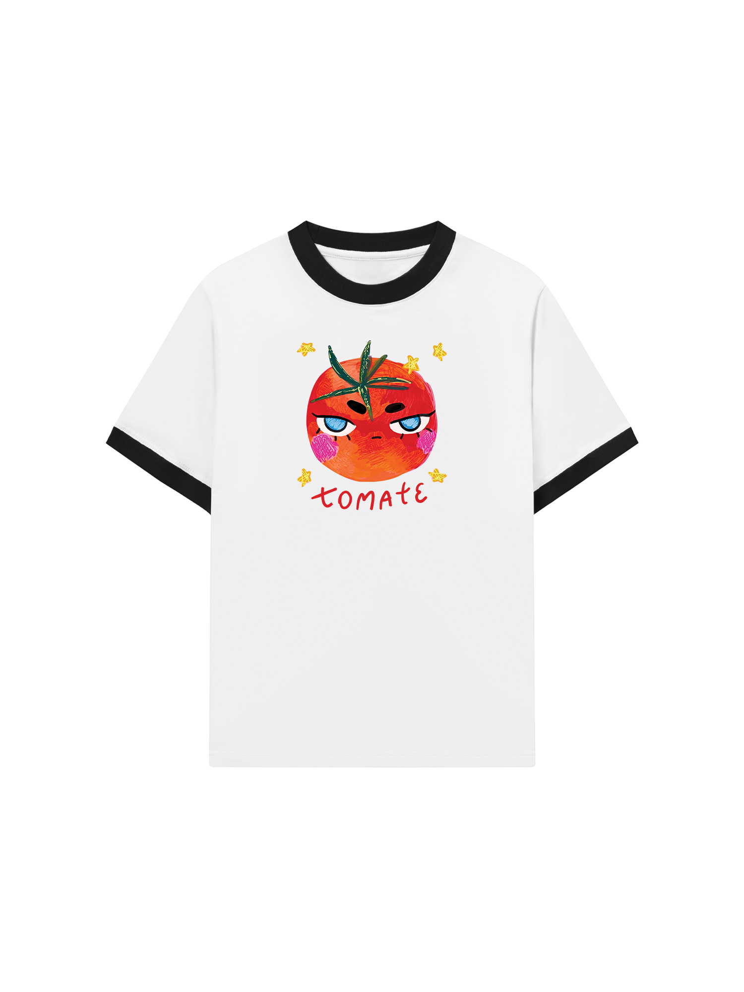 Áo Thun Ringer Relaxed Fit Cute Tomate