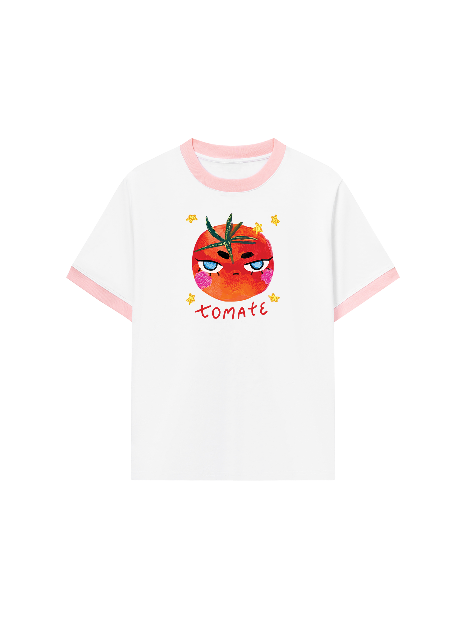 Áo Thun Ringer Relaxed Fit Cute Tomate