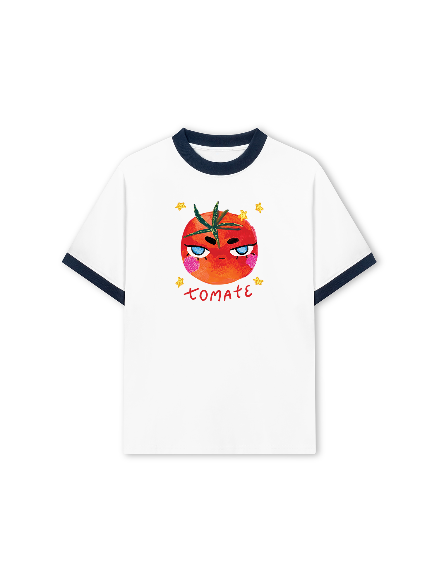 Áo Thun Ringer Relaxed Fit Cute Tomate