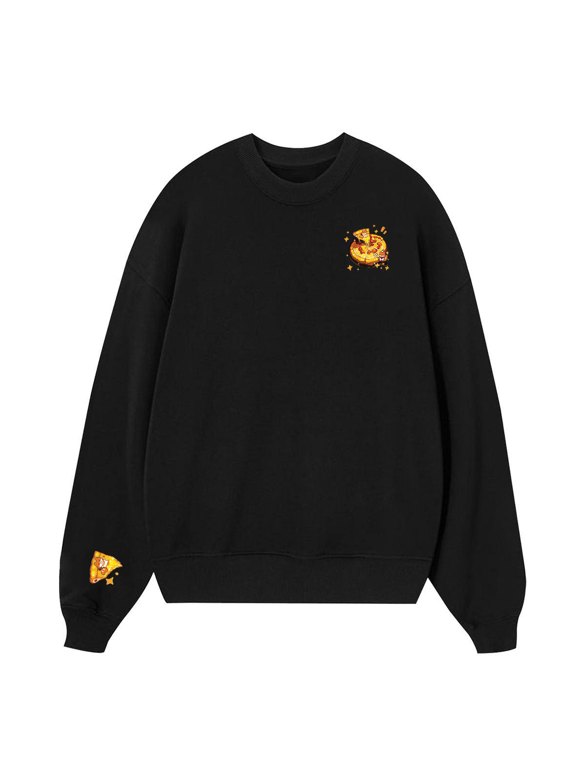 Yummy Mood Cute Puppy Pizza Sweater