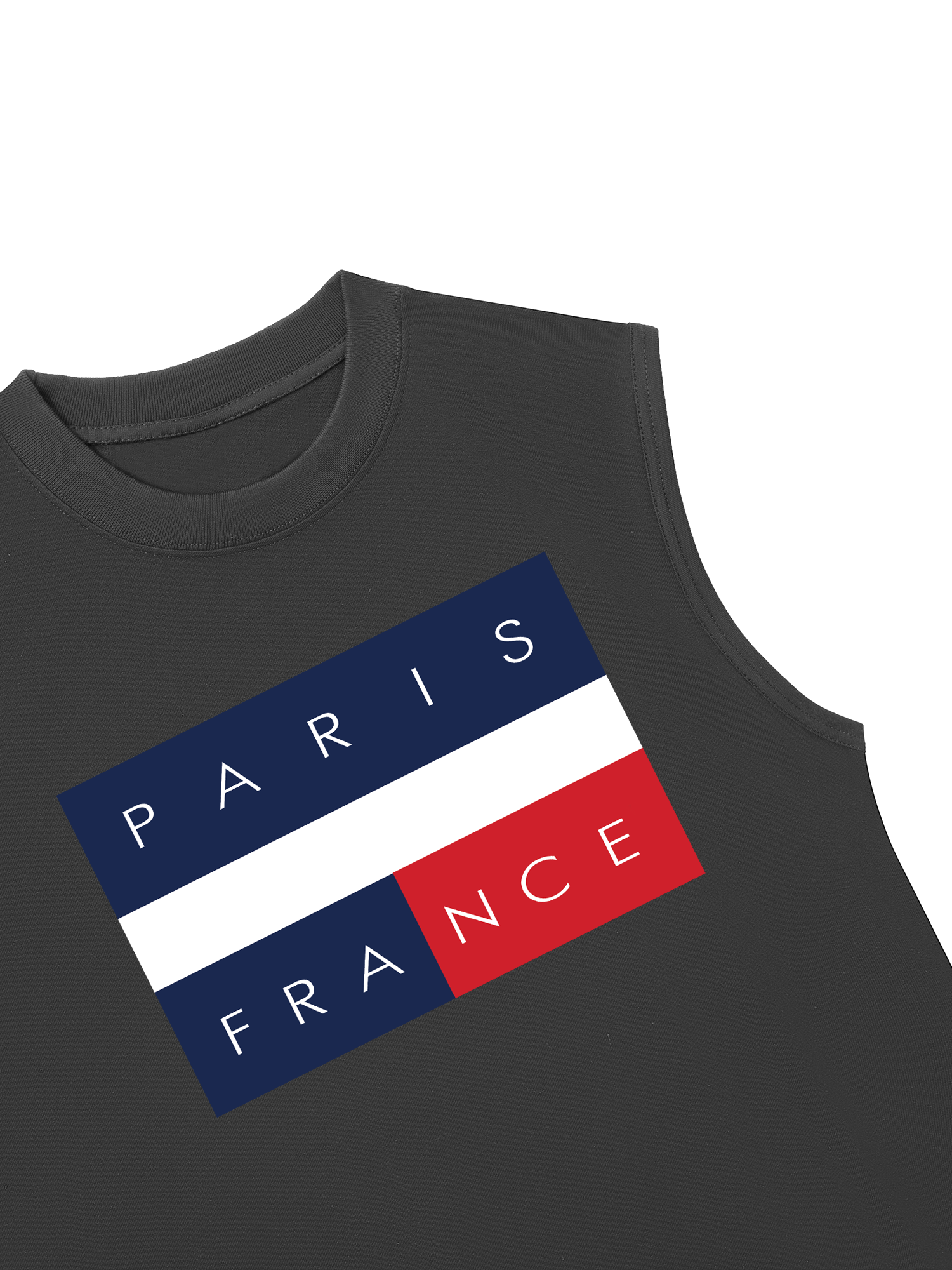 Áo Ba Lỗ Relaxed Fit Paris France Flag