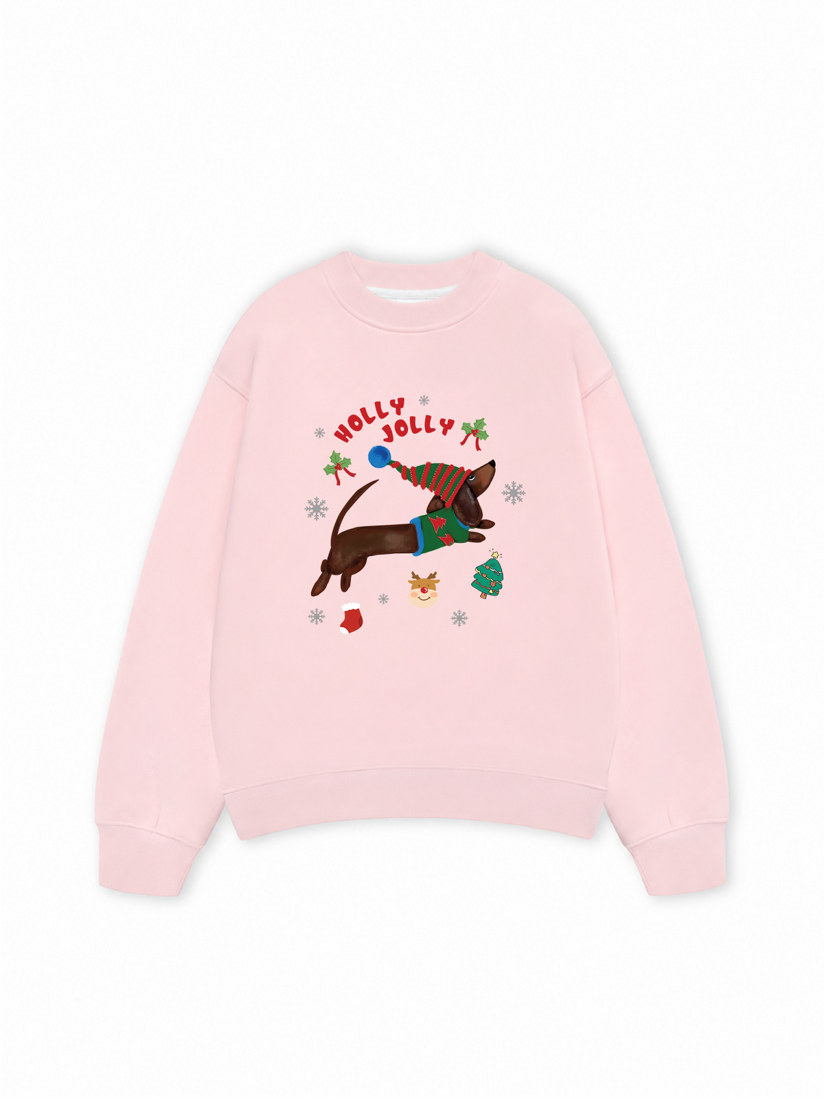 Áo Sweater Nỉ Hai Da Holy Jolly Cute Puppy