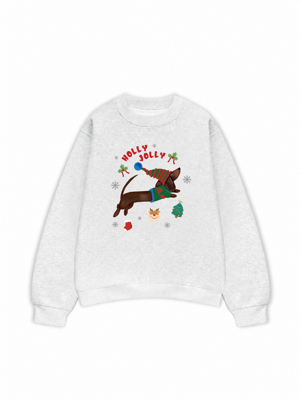 Áo Sweater Nỉ Hai Da Holy Jolly Cute Puppy