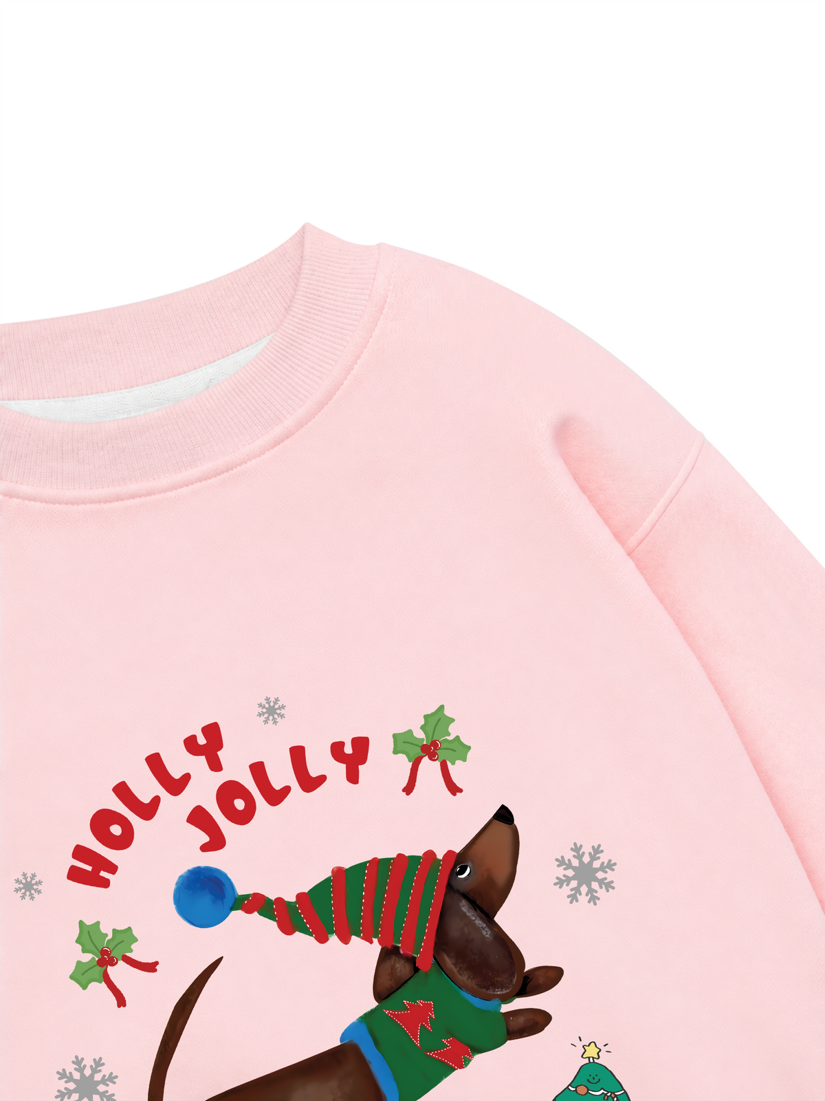 Áo Sweater Nỉ Hai Da Holy Jolly Cute Puppy
