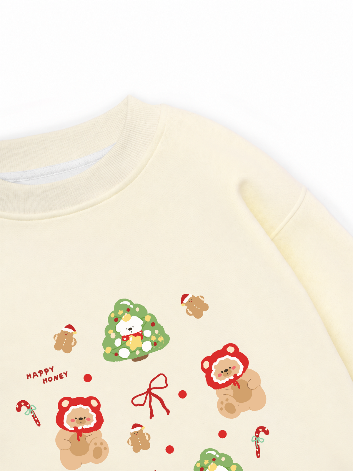 Áo Sweater Nỉ Hai Da Cute Happy Honey