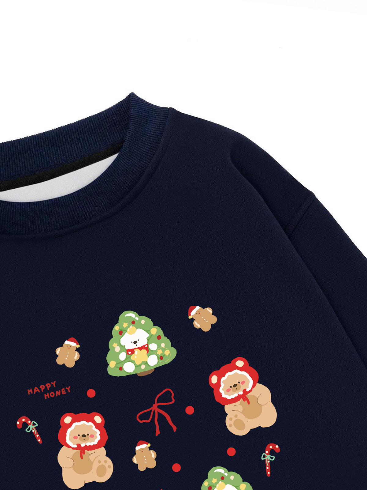 Áo Sweater Nỉ Hai Da Cute Happy Honey