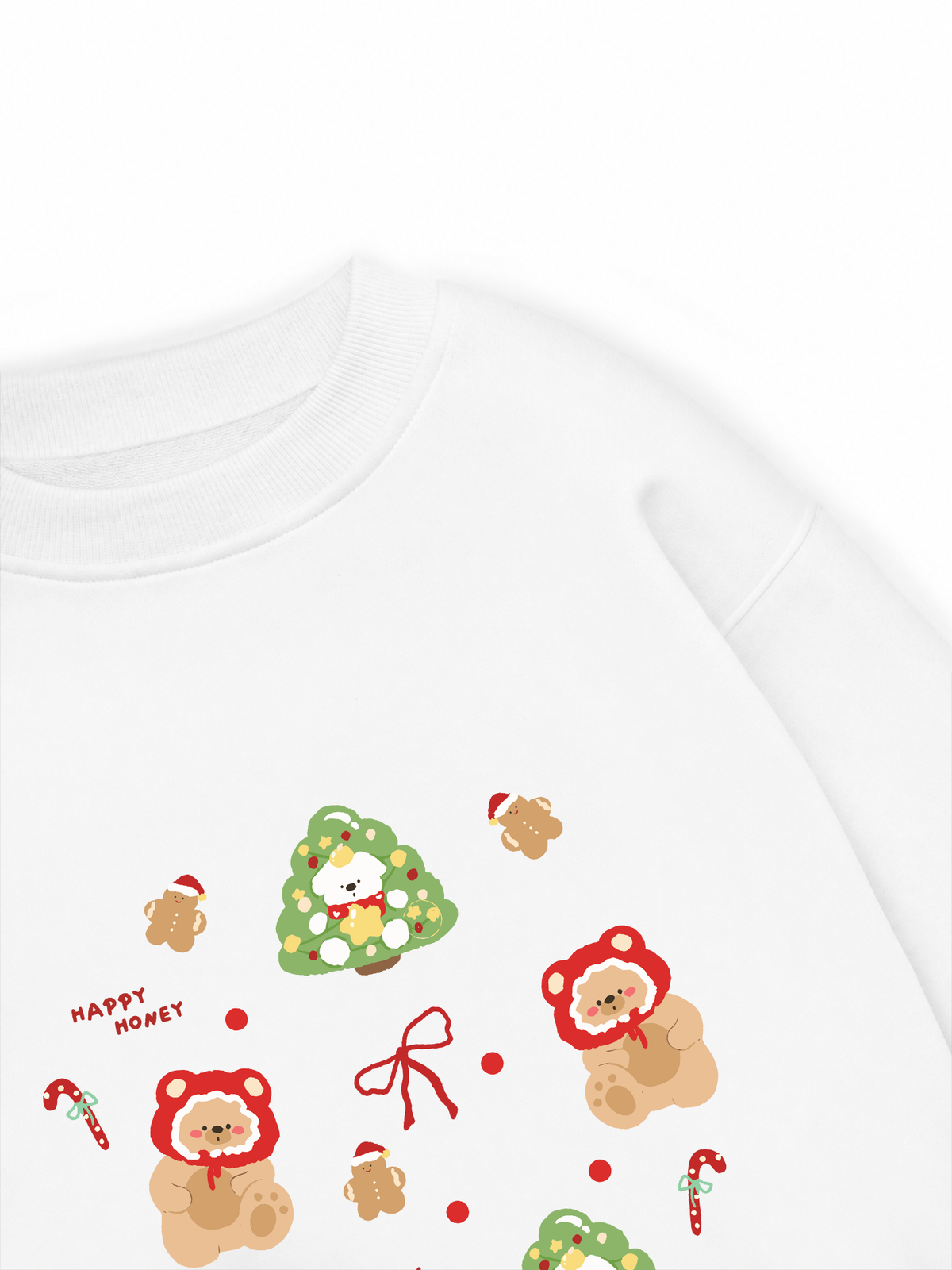 Áo Sweater Nỉ Hai Da Cute Happy Honey