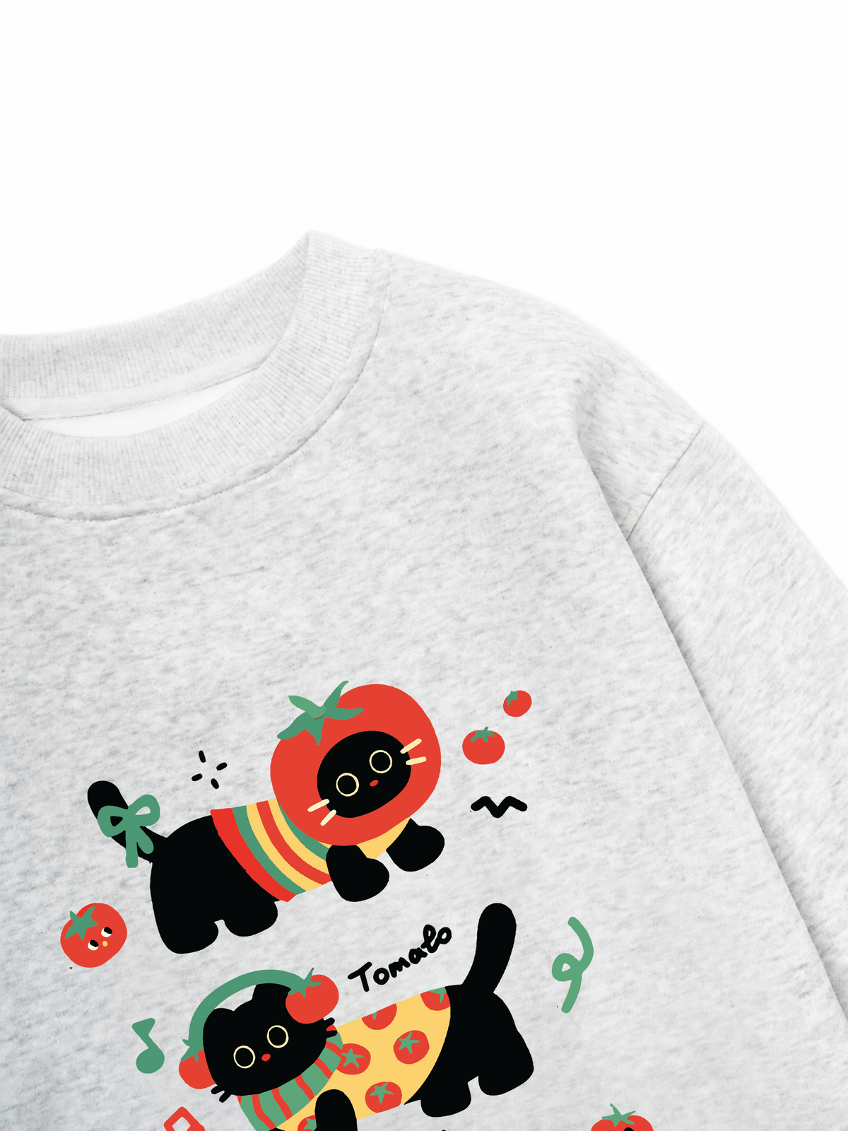 Áo Sweater Nỉ Hai Da Winter Cute Black Cat