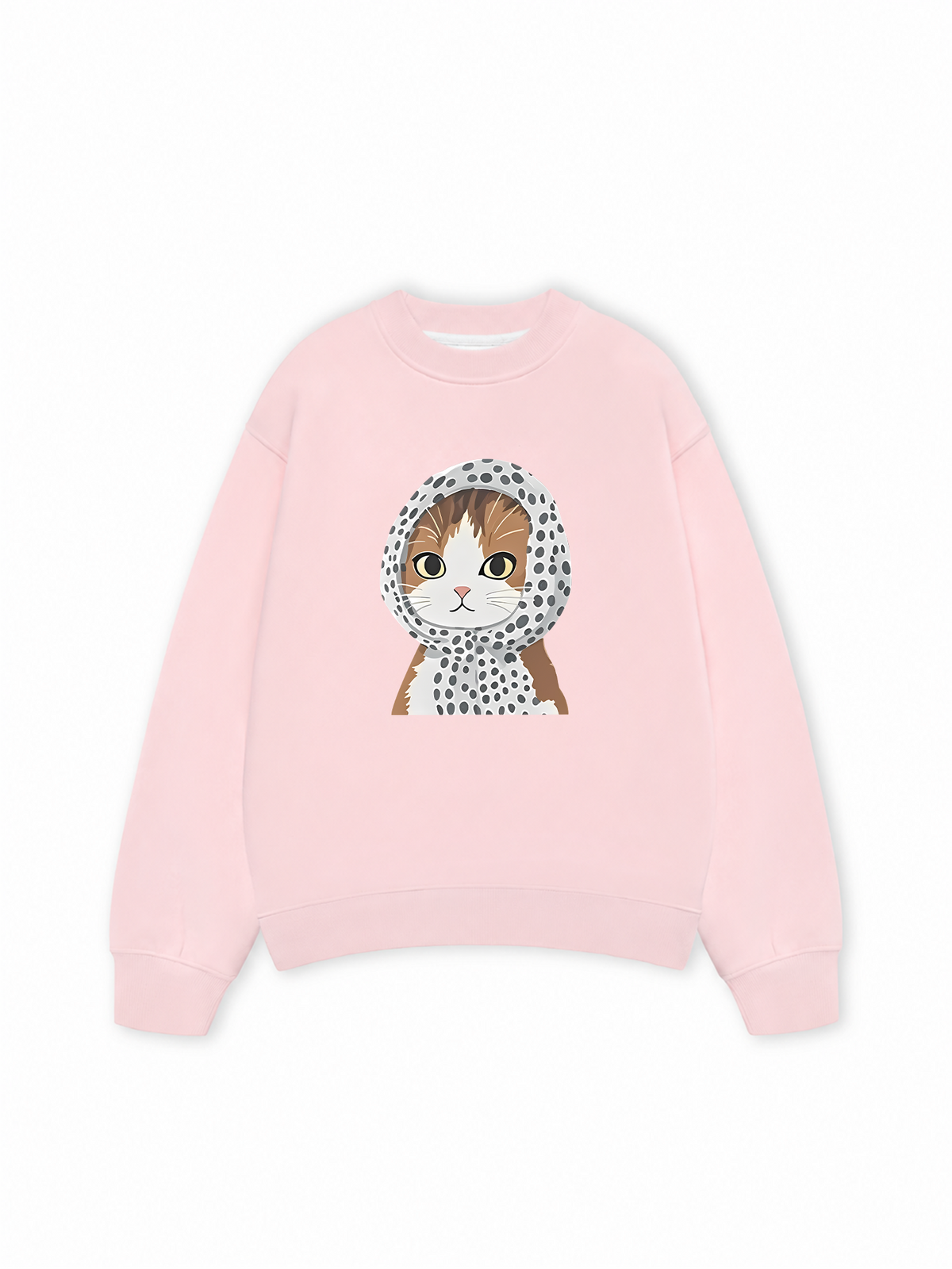 Áo Sweater Nỉ Hai Da Winter Vibes Cute Cat