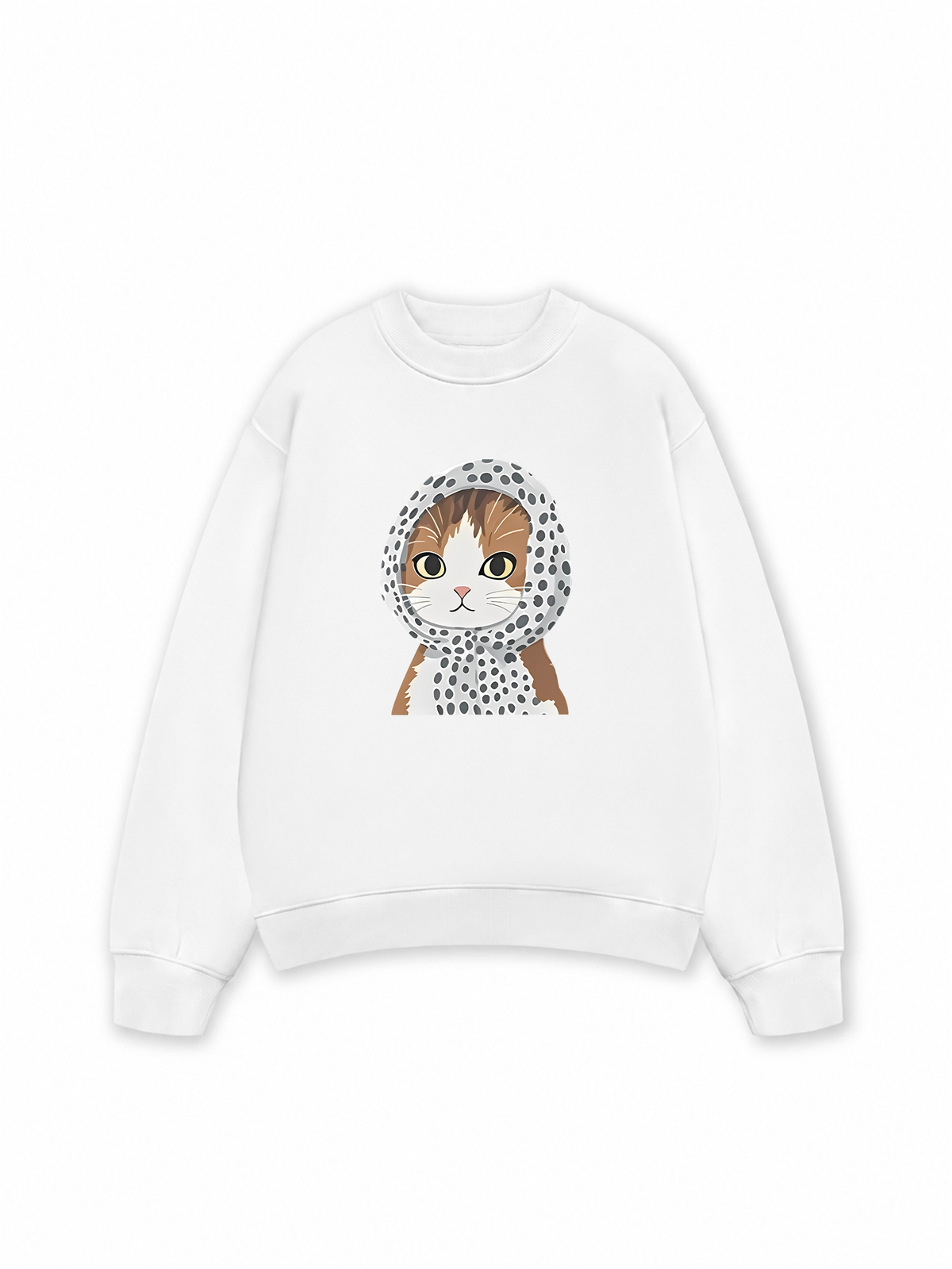 Áo Sweater Nỉ Hai Da Winter Vibes Cute Cat